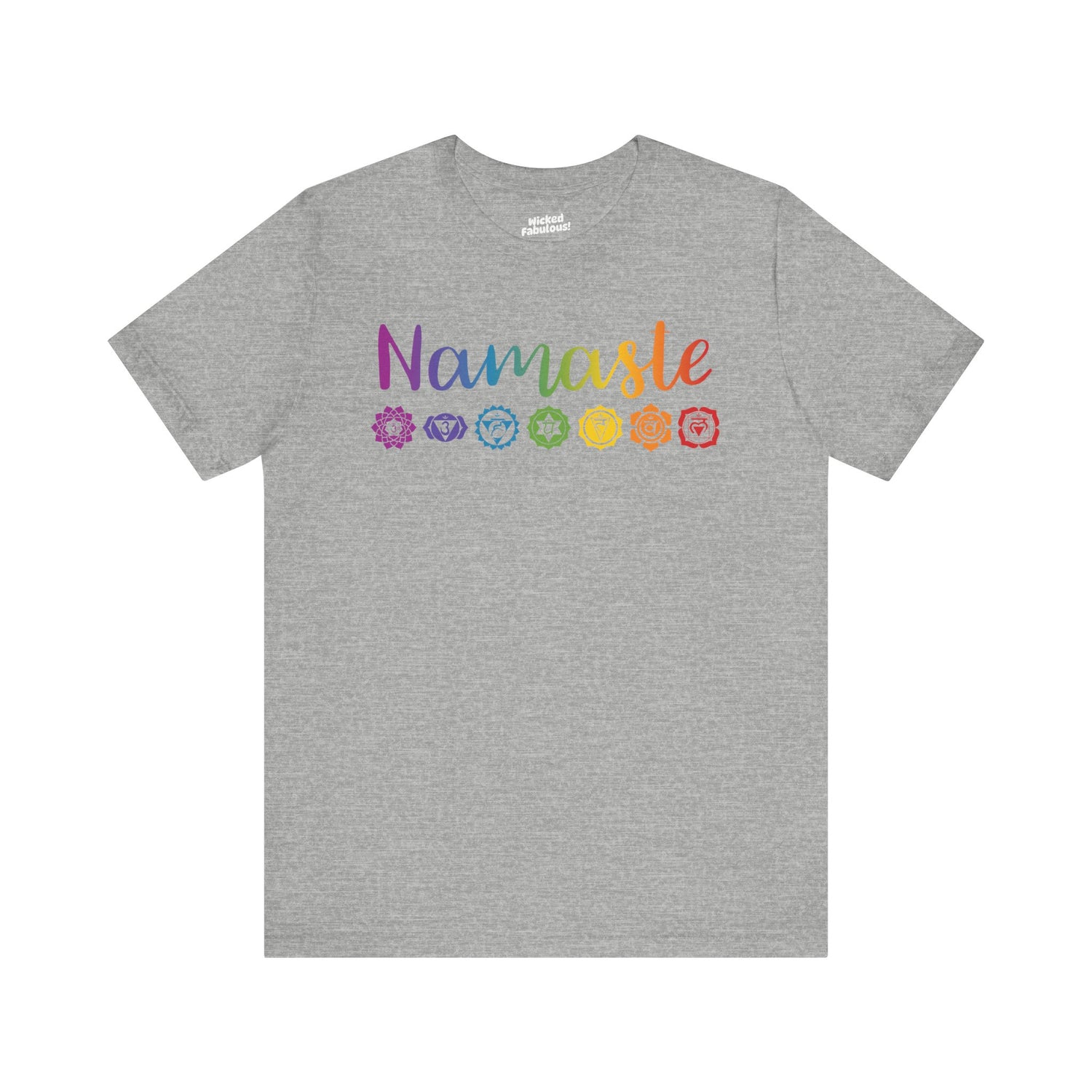 Namaste Chakra T-Shirt – Rainbow Chakra Design
