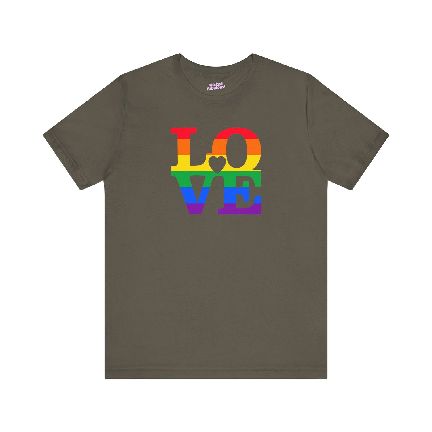 Pride Rainbow "LOVE" T-Shirt — LGBTQ+ Celebration Tee