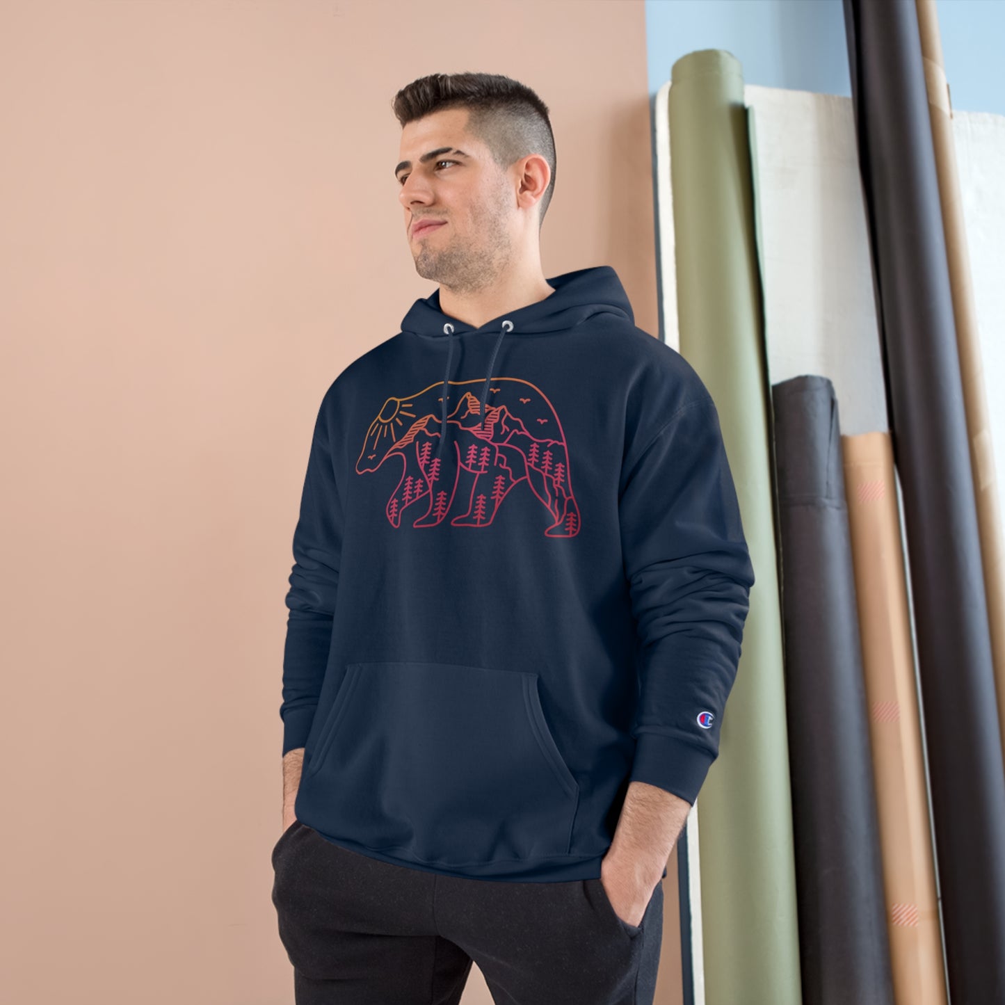 The Adventurous Bear Champion Hoodie