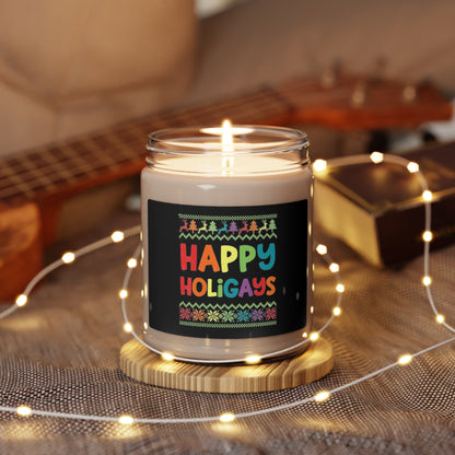 Happy Holigays Candle