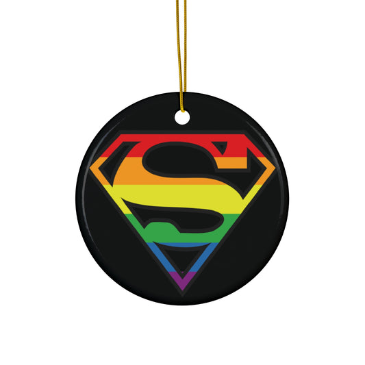 Super Gay Christmas Ornament