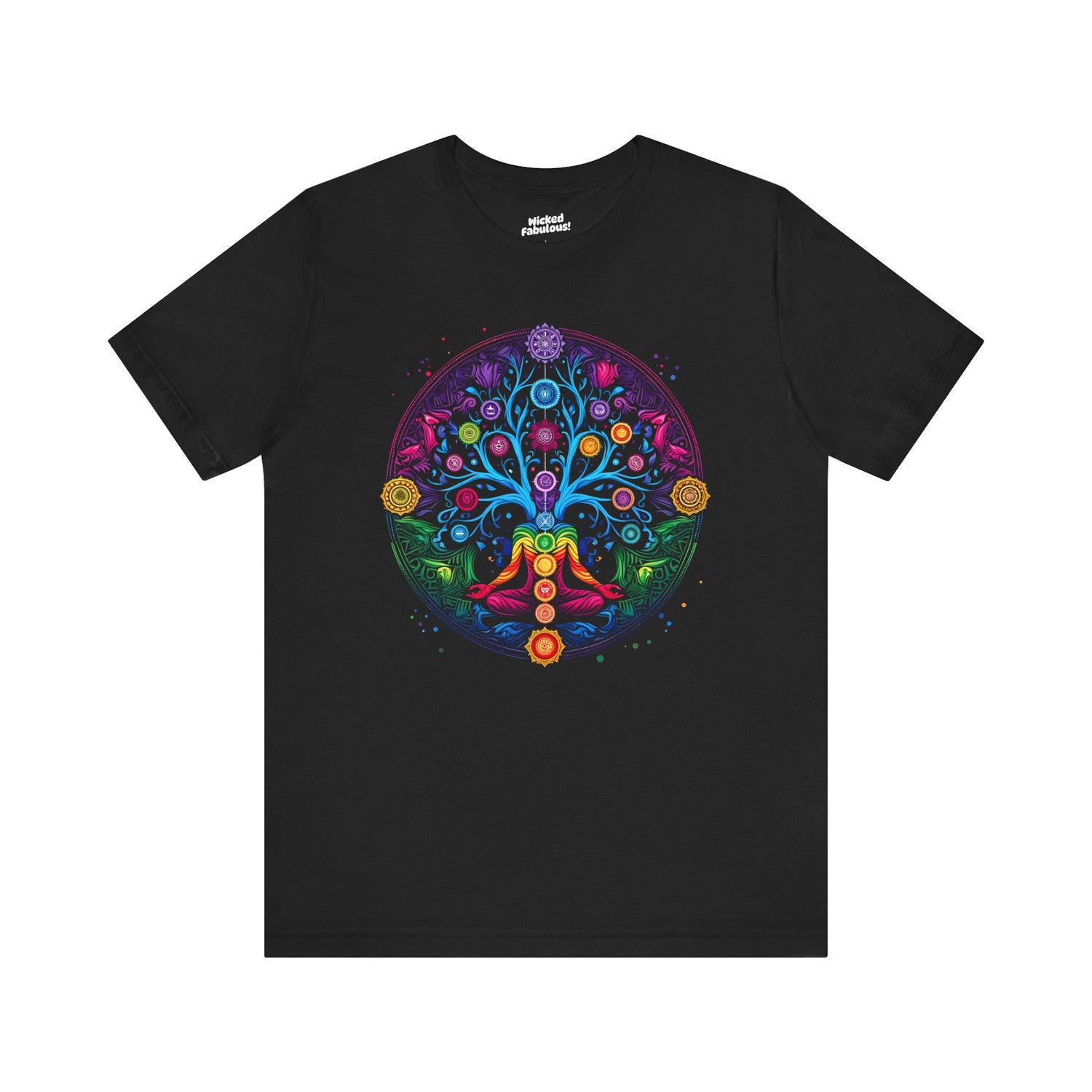 Tree of Life Unisex Jersey Tee for Chakra Healing