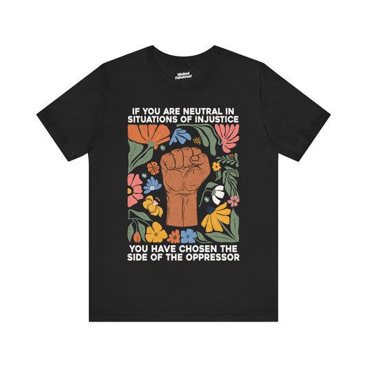 Empowering Unisex Jersey Tee - 'Choose a Side of Justice'