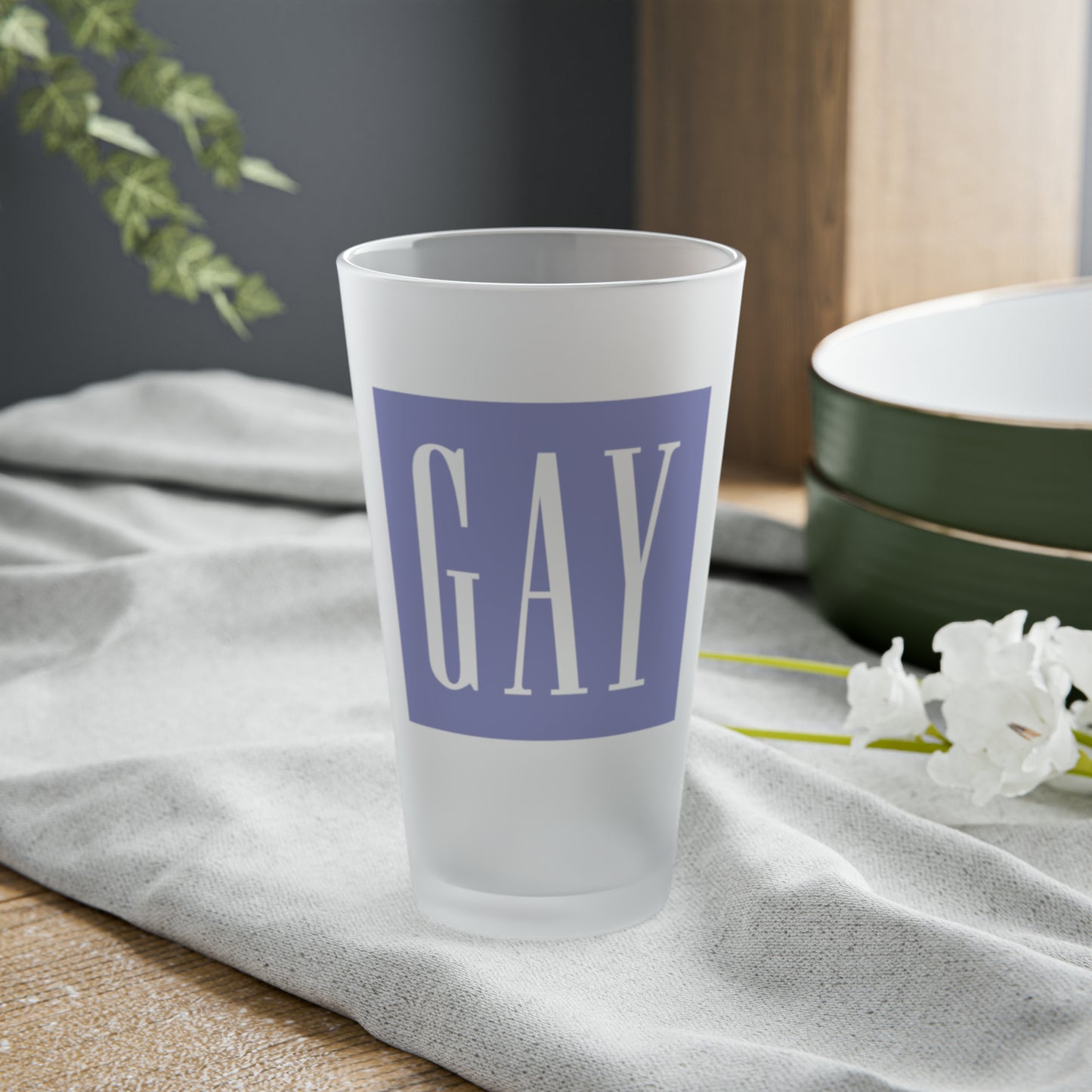 GAY Pint Glass