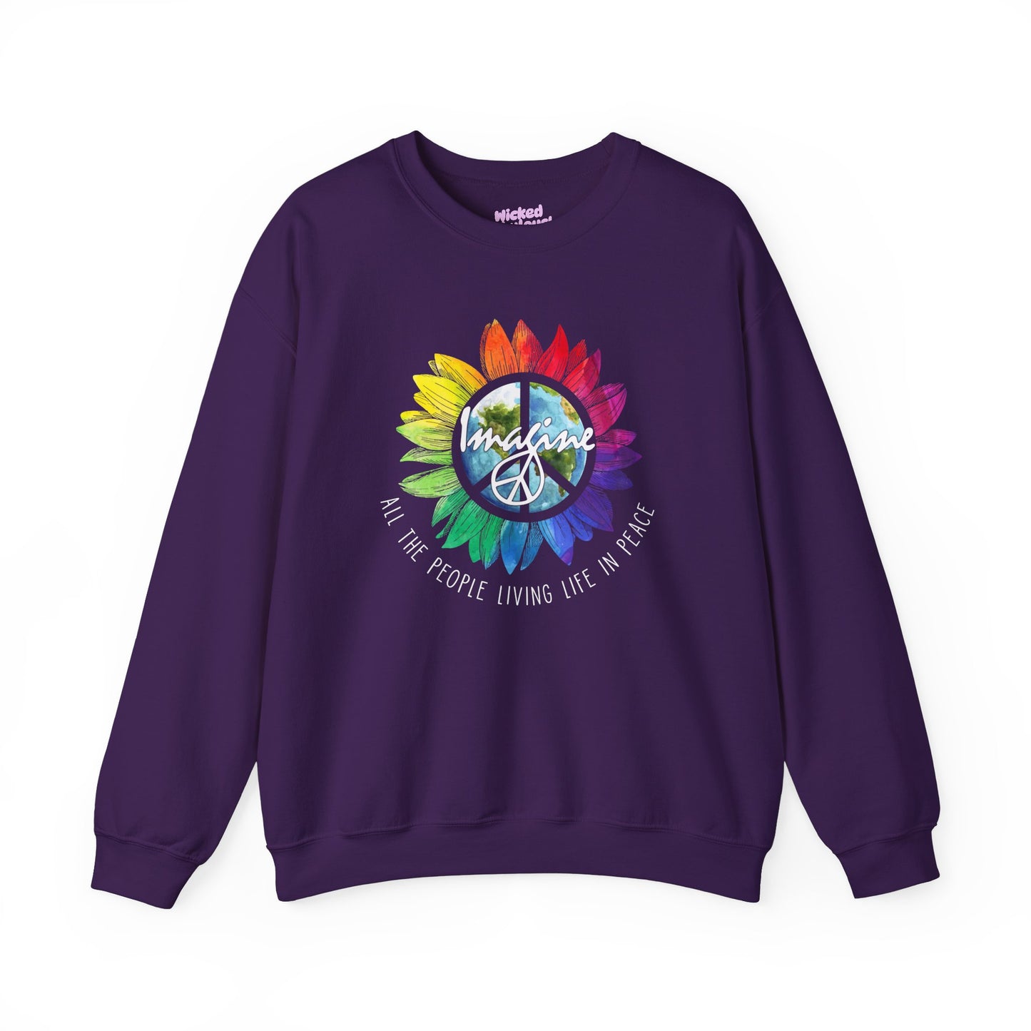 Imagine Living Life in Peace - Crewneck Sweatshirt