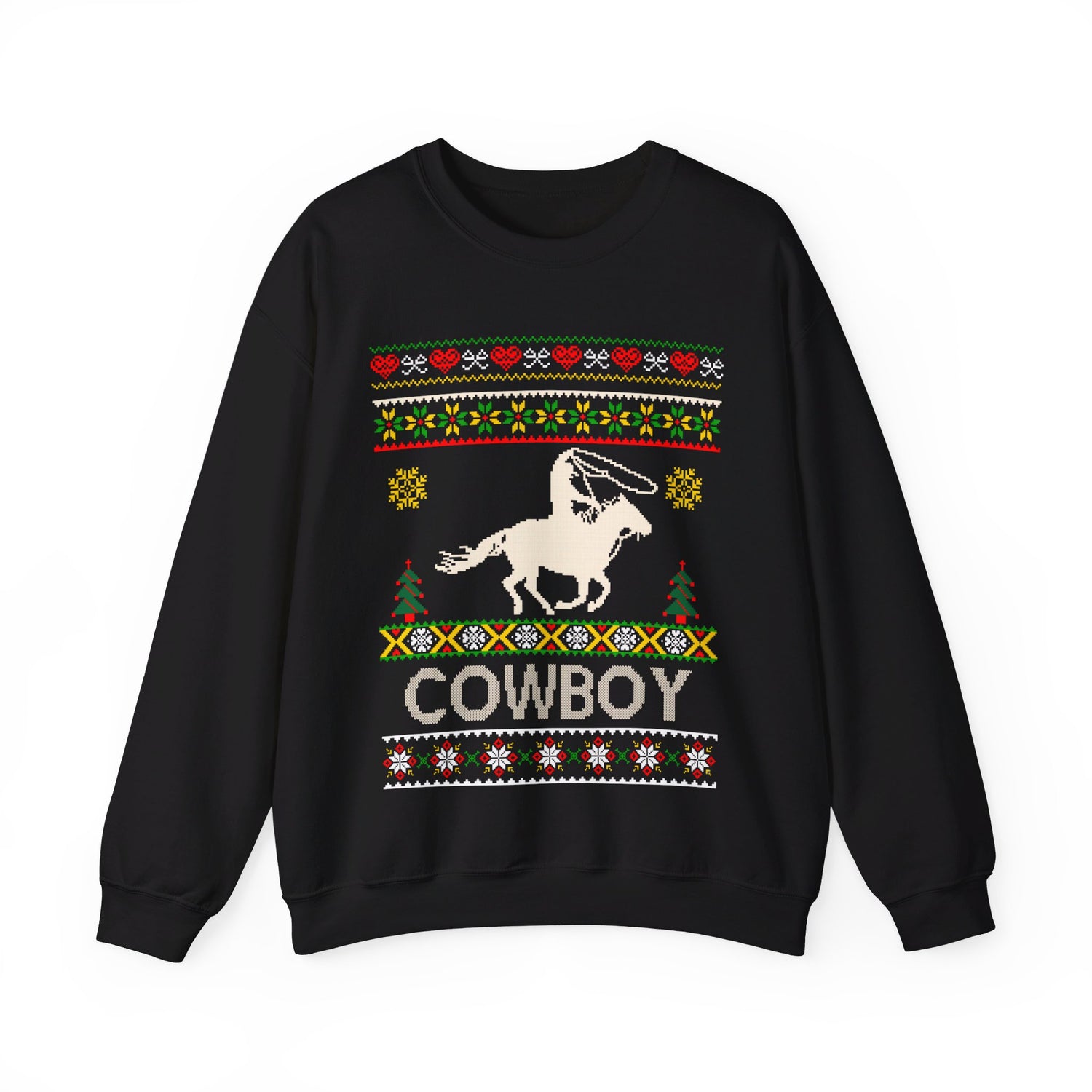 Cowboy Ugly Christmas Sweatshirt