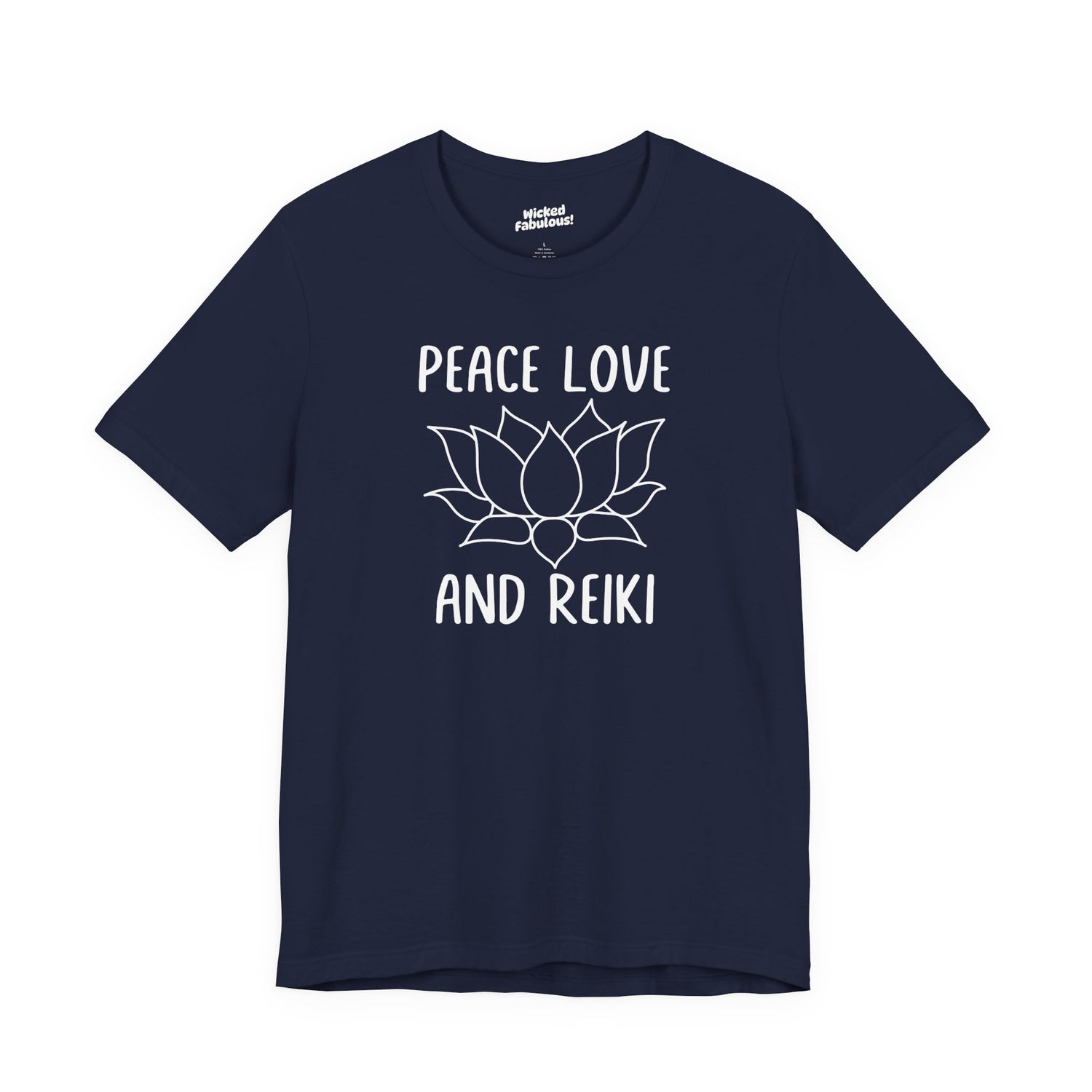 Peace Love & Reiki Lotus Tee ✨🧘‍♀️
