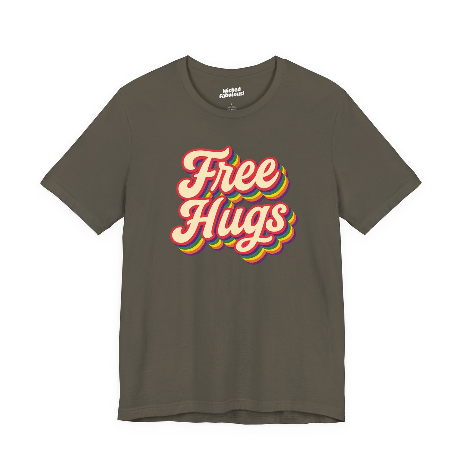 Free Hugs Retro Graphic Tee