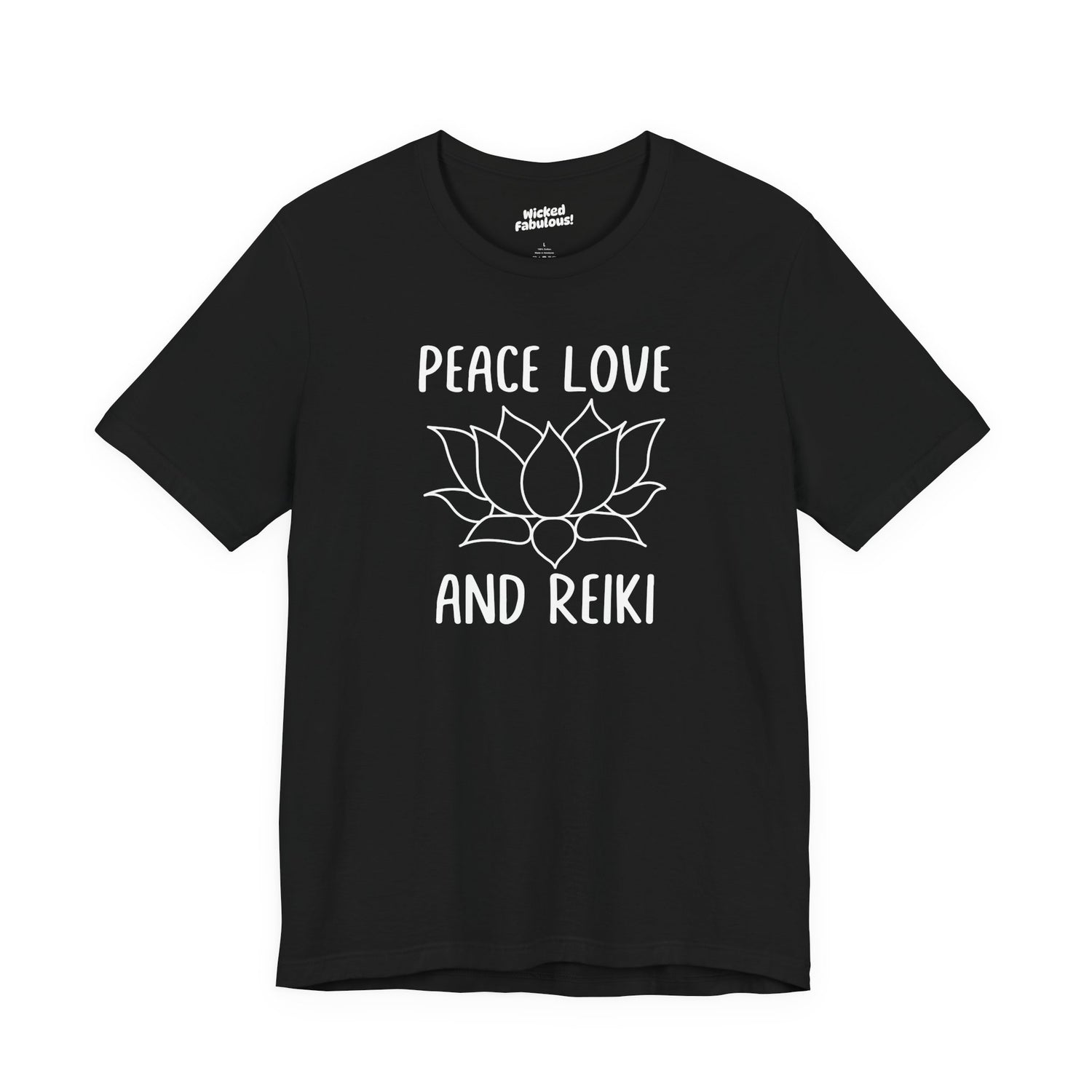 Peace Love & Reiki Lotus Tee ✨🧘‍♀️