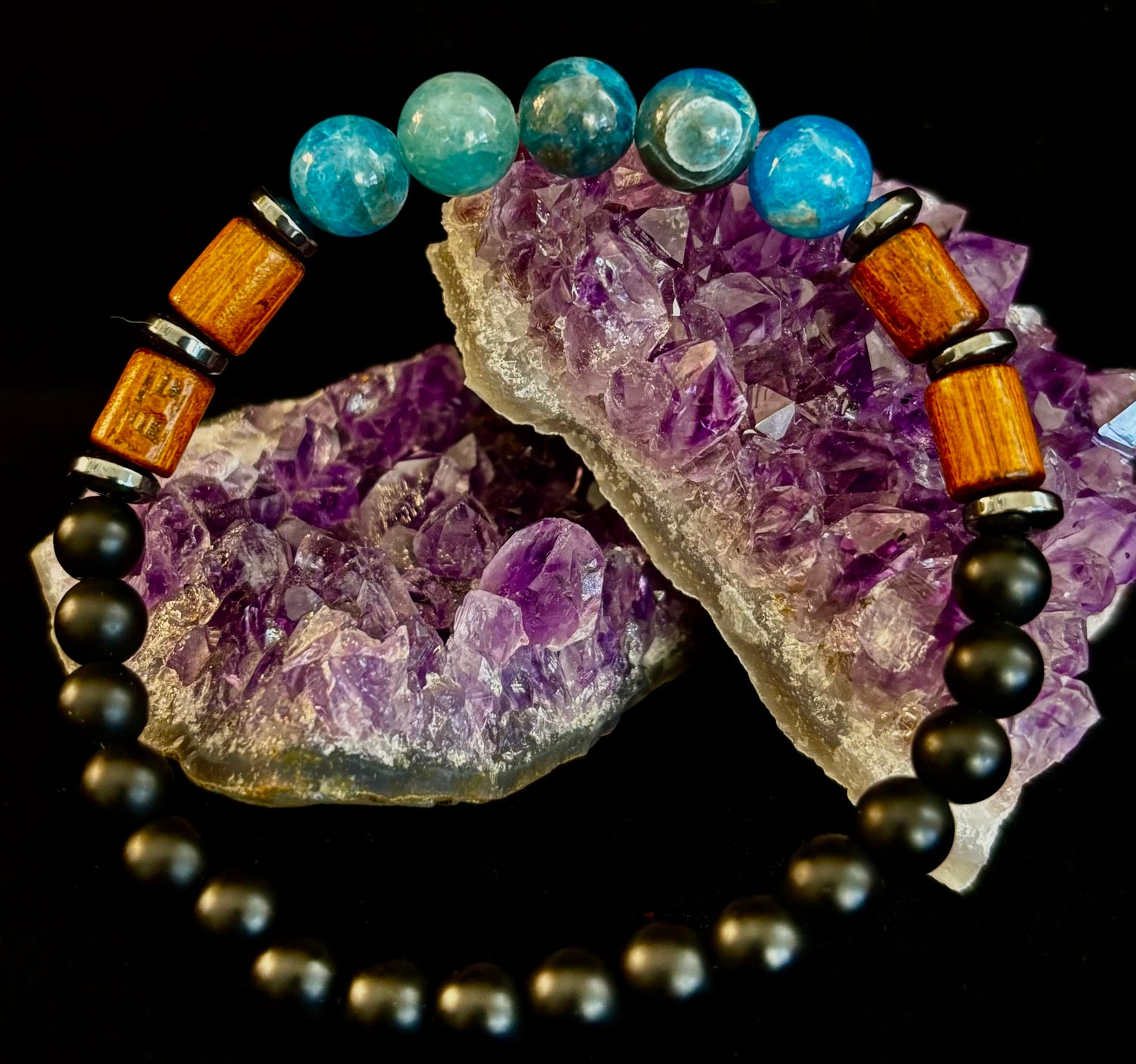 Stack & Go Bracelet Set – Lightweight Wood, Lava & Stone (5 styles for small to medium wrists)