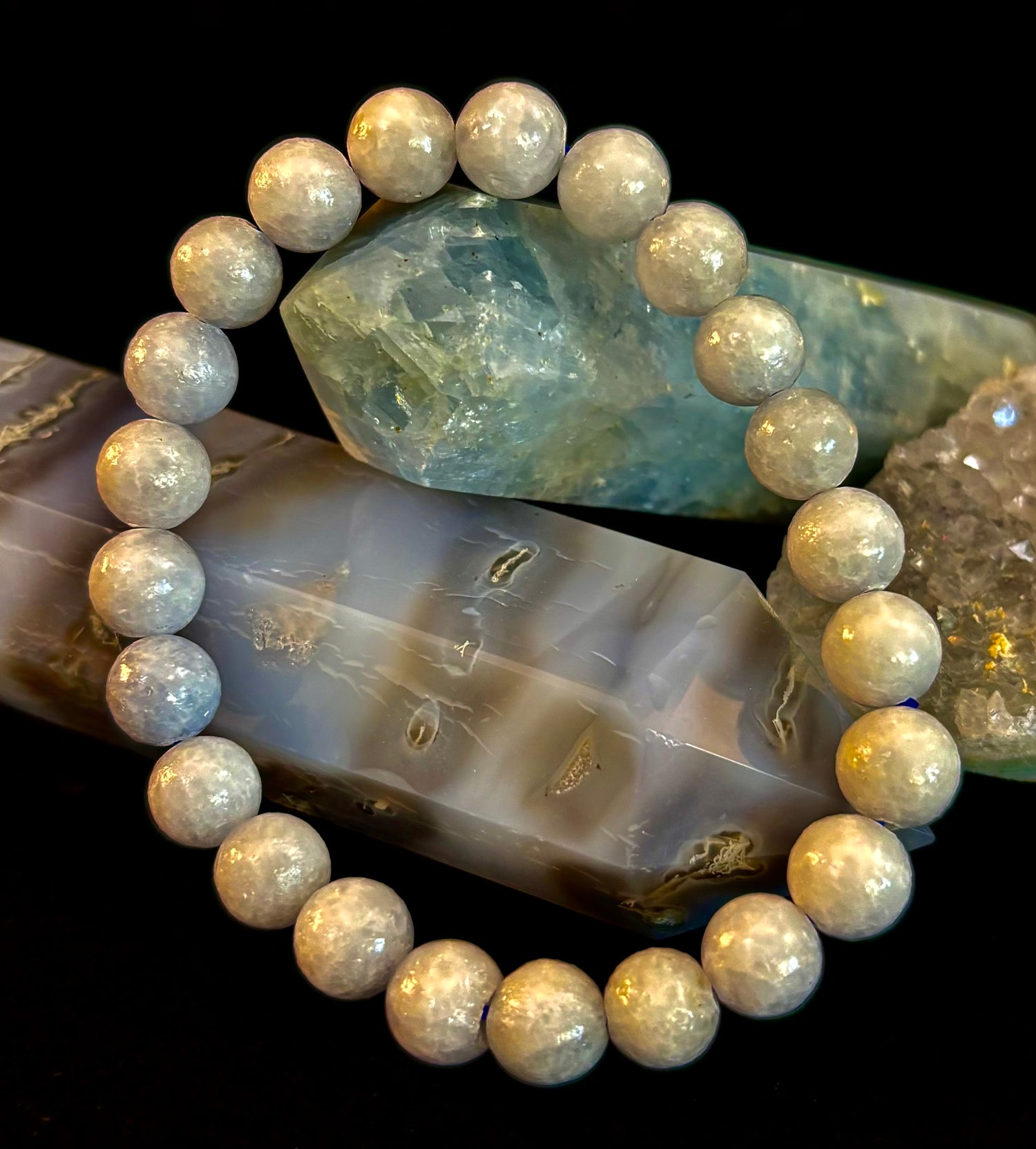 Heavenly Calm Celestite Bracelet (Celestine Bracelet)