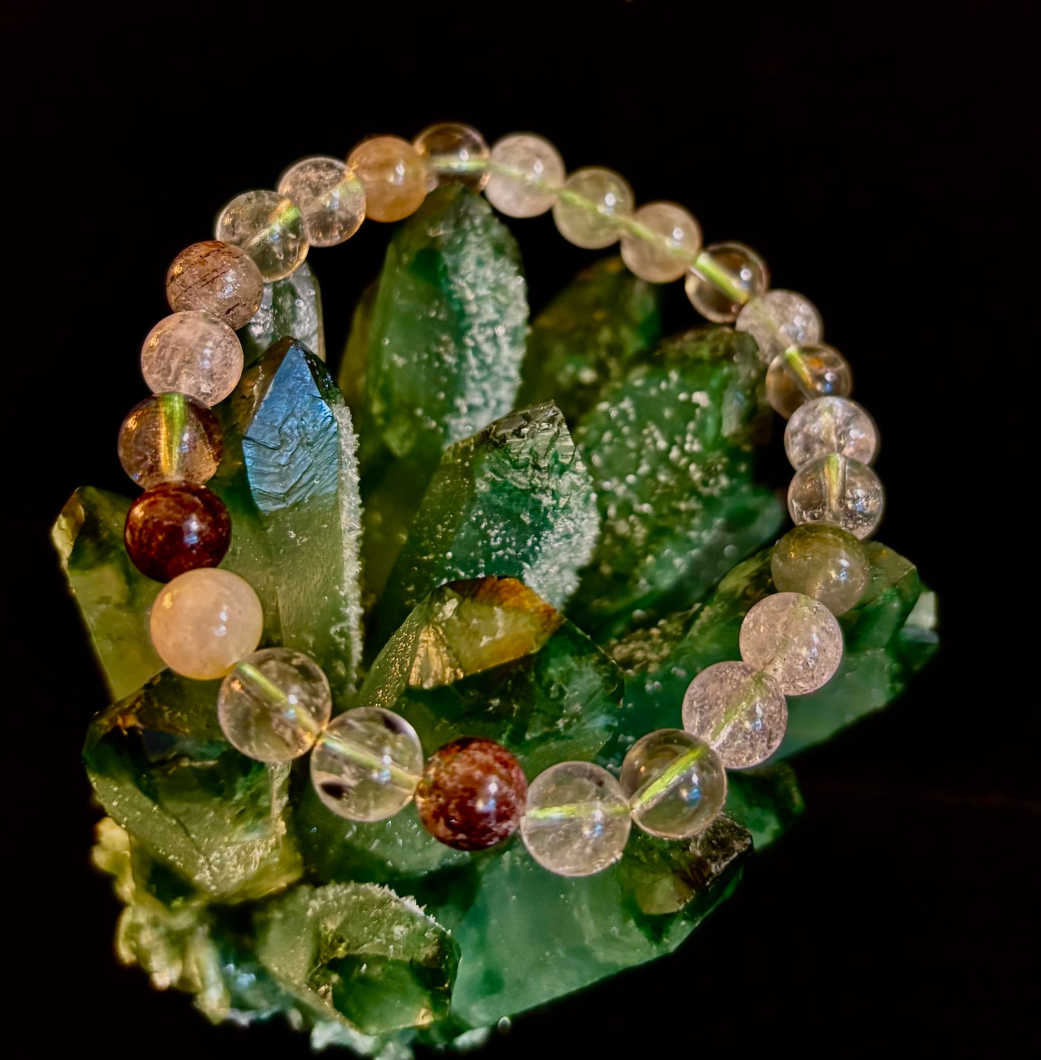 Garden Within Bracelet - Garden Quartz (Lodolite) Bracelet