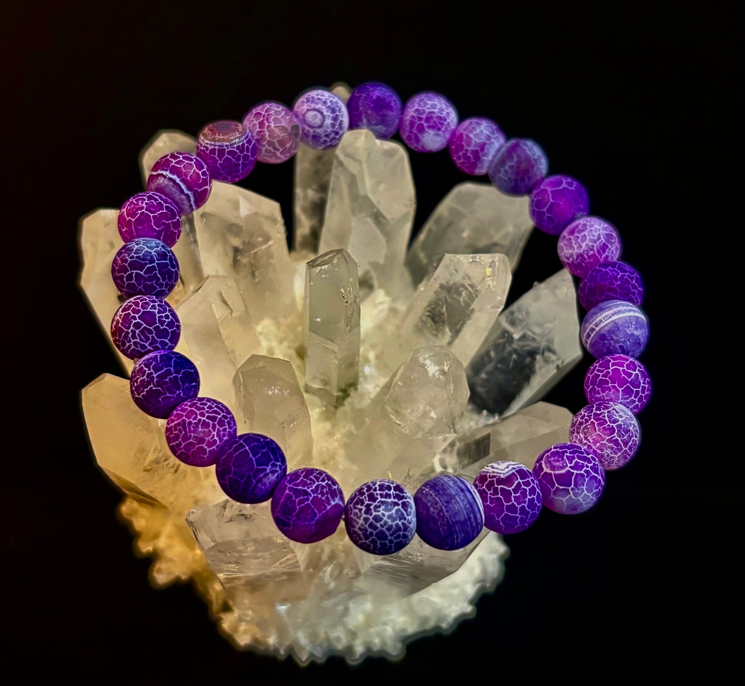 Frosted Earth Agate Bracelet (4 Wicked Fabulous Colors!)