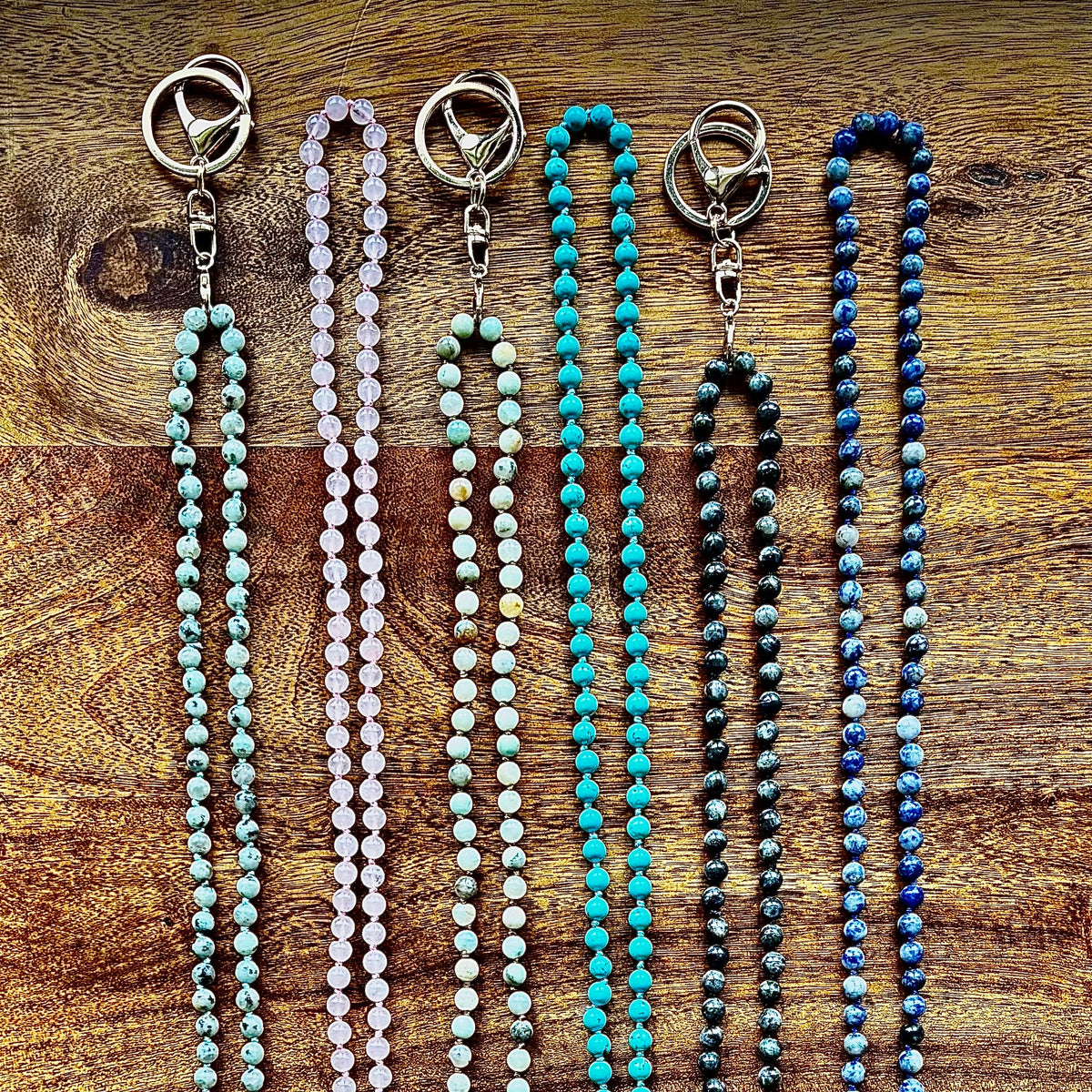 Zen Workplace: Natural Gemstone Lanyard Necklace