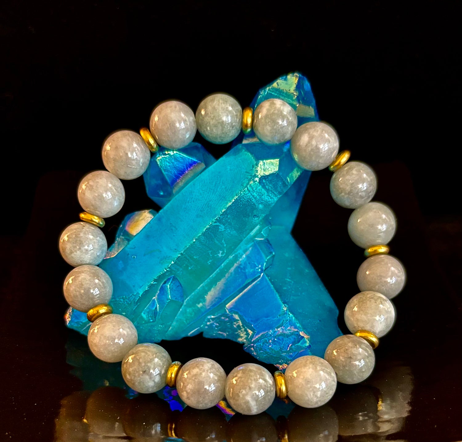 Zen Jade Adventure Bracelet – 10mm Natural Jade for Large Wrists