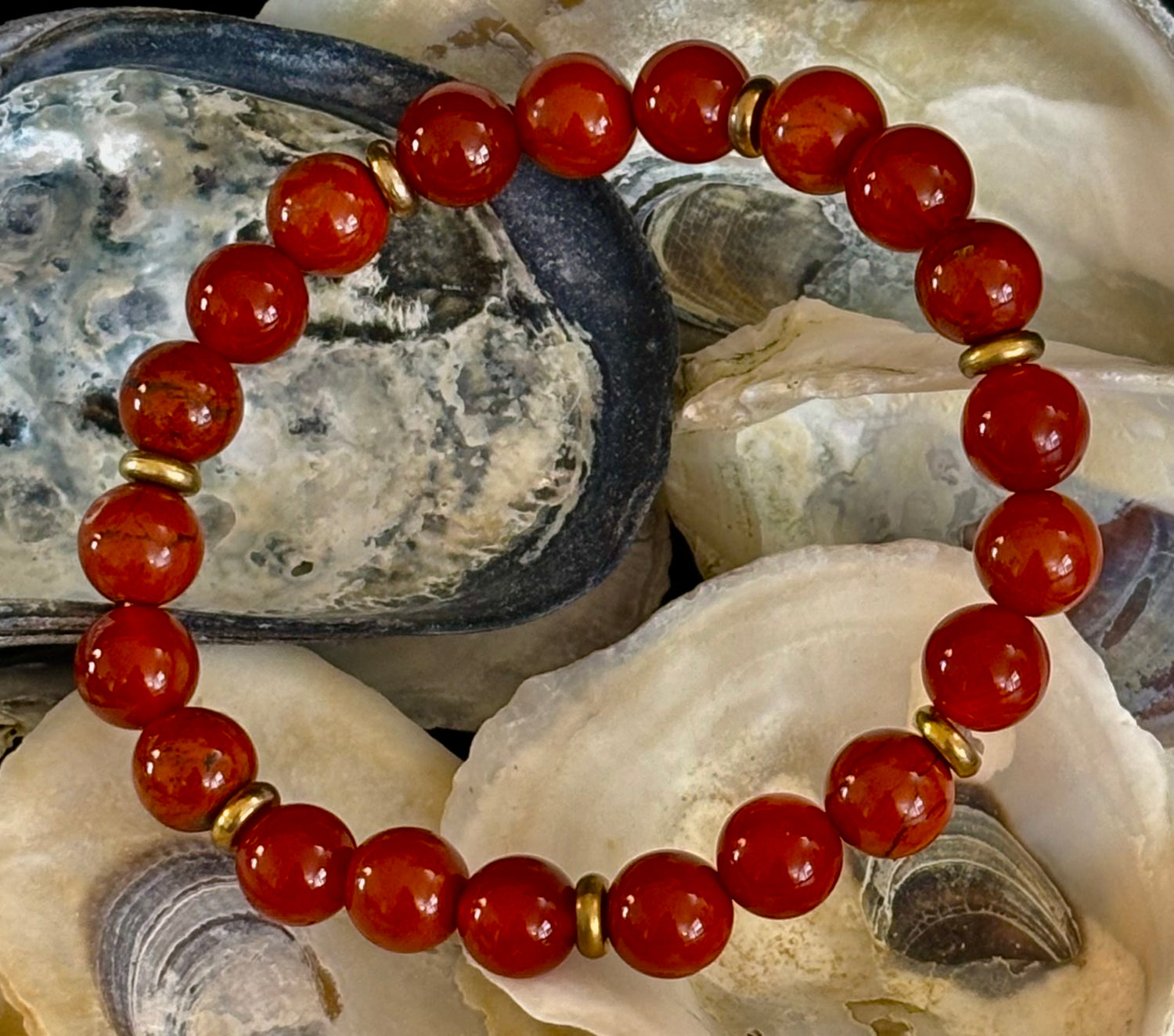 Carnelian & Red Jasper Empowerment Bracelet – Self-Confidence & Success