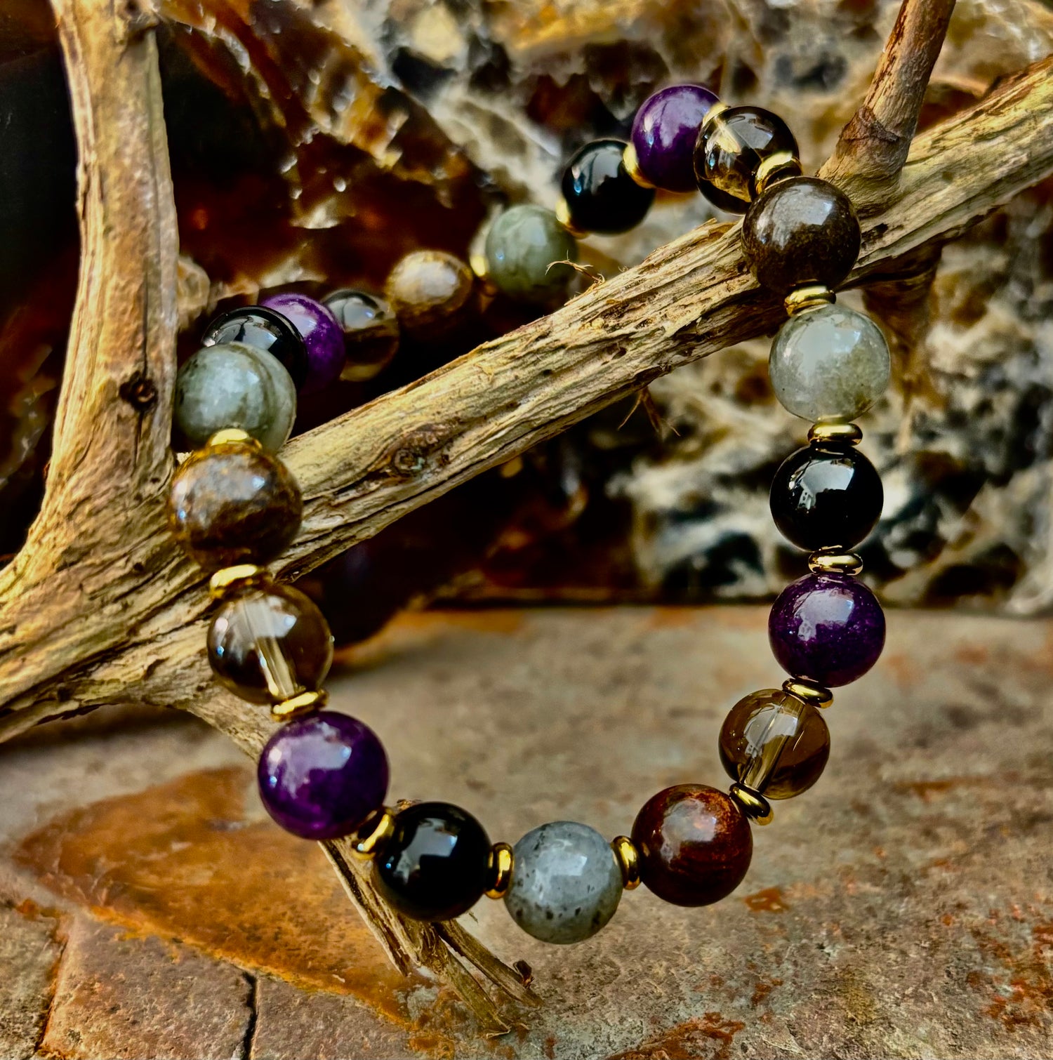 Mystic Energy Natural Stone Bracelet (Small to Medium Wrists)