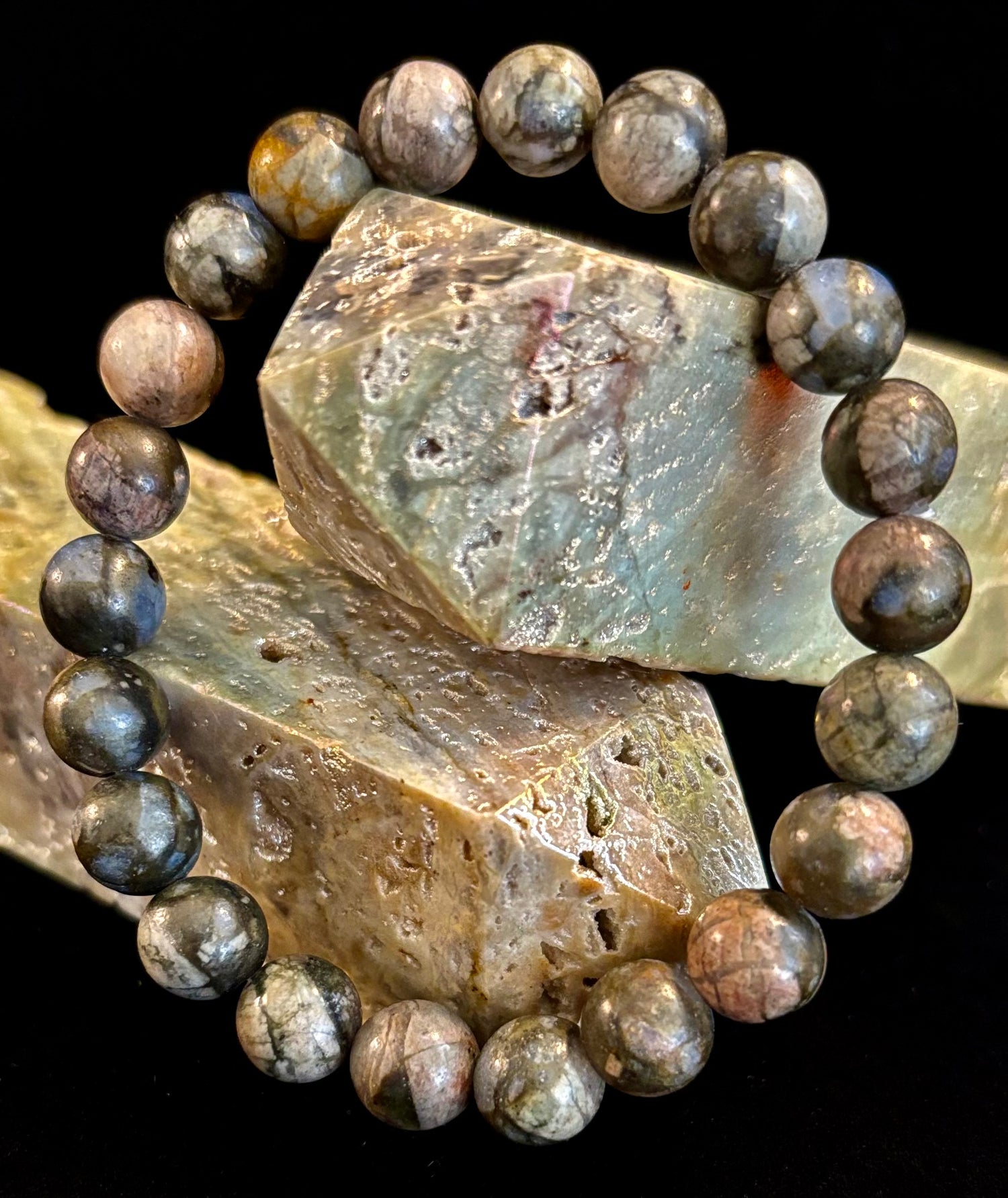 Que Sera Sera Natural Stone Bracelet | 8mm Beads for Small to Medium Wrists