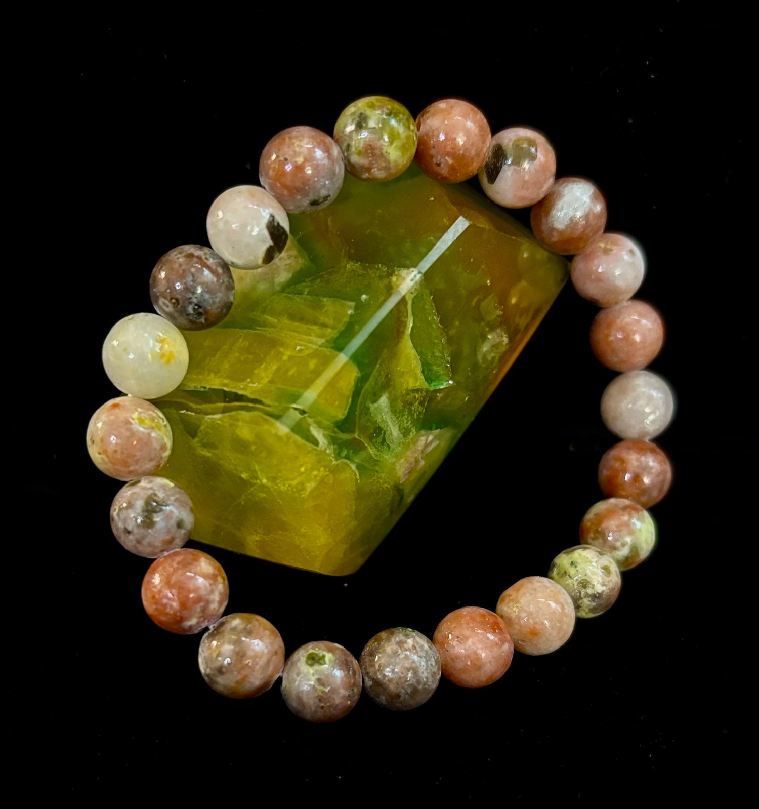 Pink Lepidolite Stress-Relief Bracelet – Heart & Crown Chakra Support