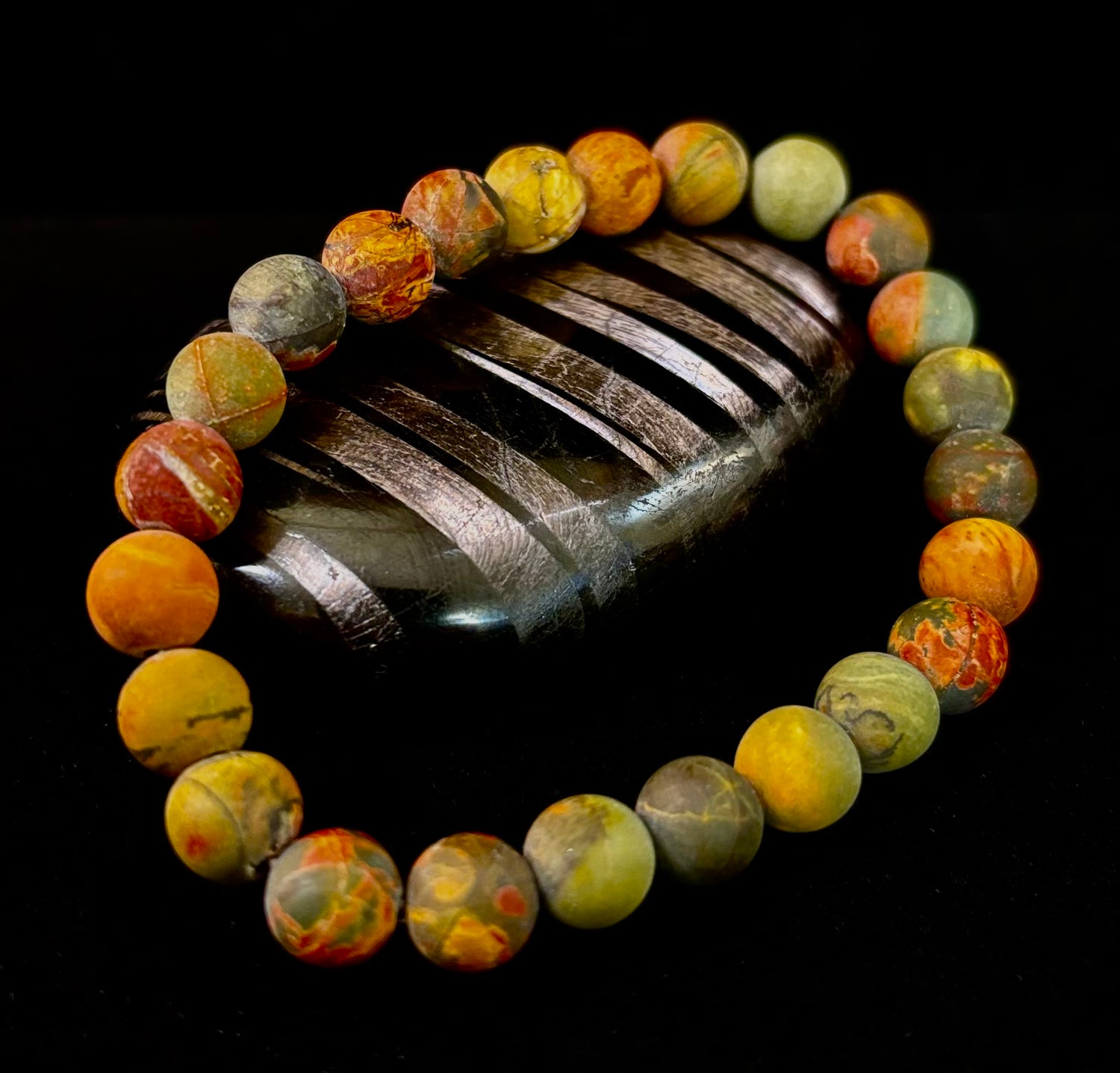 Picasso Stone (Picasso Jasper) Reiki-Infused Creativity & Grounding Bracelet