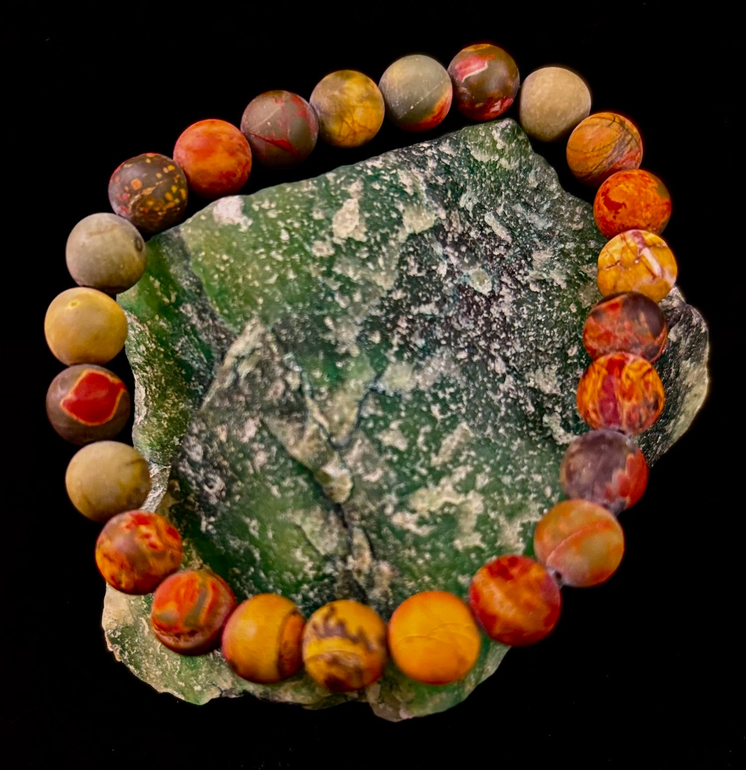 Picasso Stone (Picasso Jasper) Reiki-Infused Creativity & Grounding Bracelet