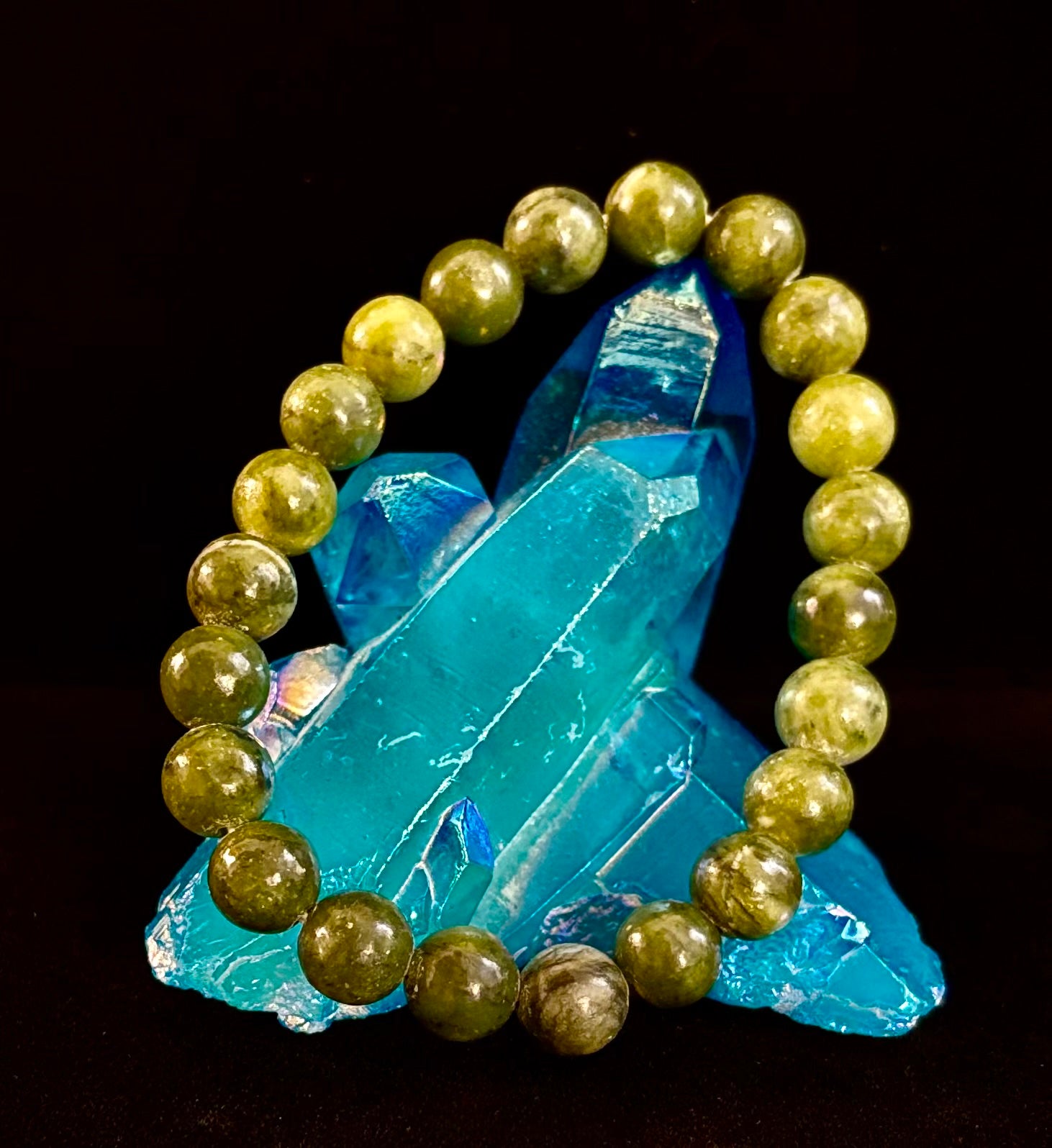 Reiki-Infused Nephrite Jade Bracelet – Abundance, Protection & Harmony