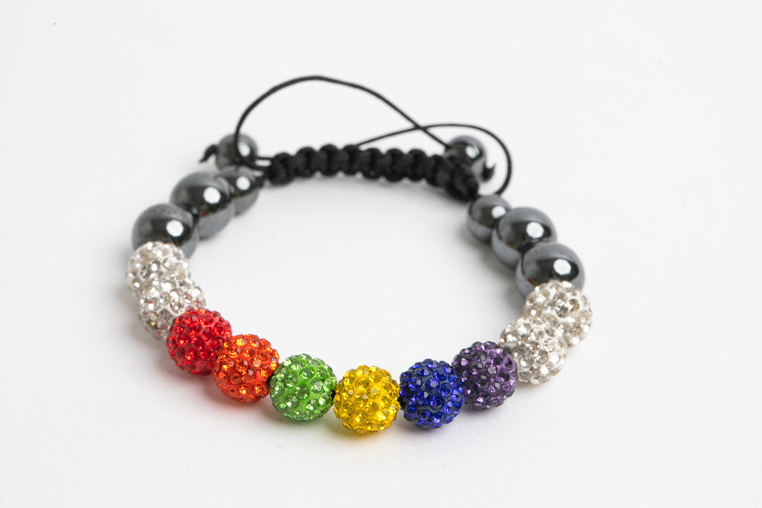 LGBTQ Pride Rainbow Shambala Bracelet