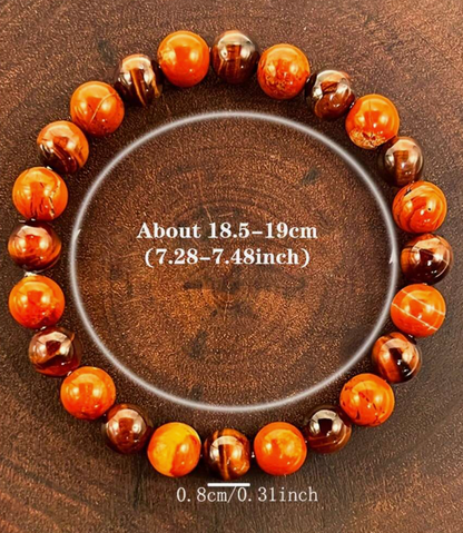 Powerful Protection Bracelet – Red Tiger Eye & Natural Stone Healing Bracelet