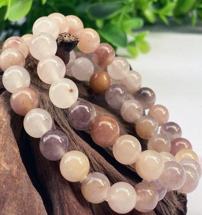 Elegant Natural Stone Crystal Bracelet – Soothing Energy and Timeless Style