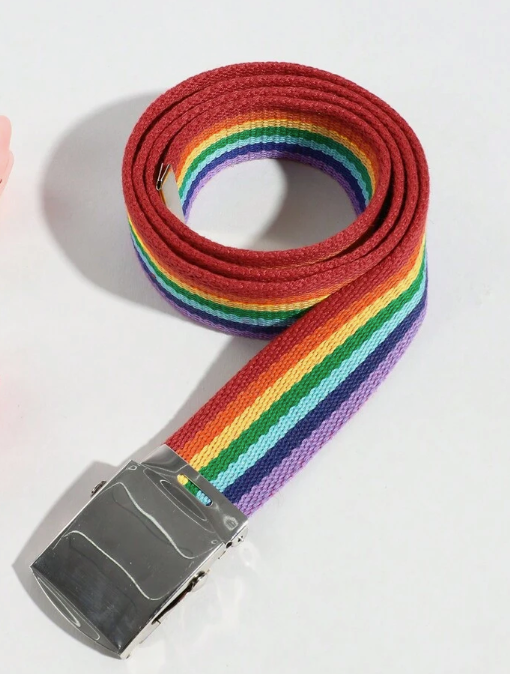 LGBTQ+ Rainbow Pride Belt | Adjustable up to 38" Waist | Unisex