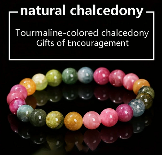 Natural Multicolor Tourmaline Bracelet – 10mm Beads for Energy, Protection, and Joy