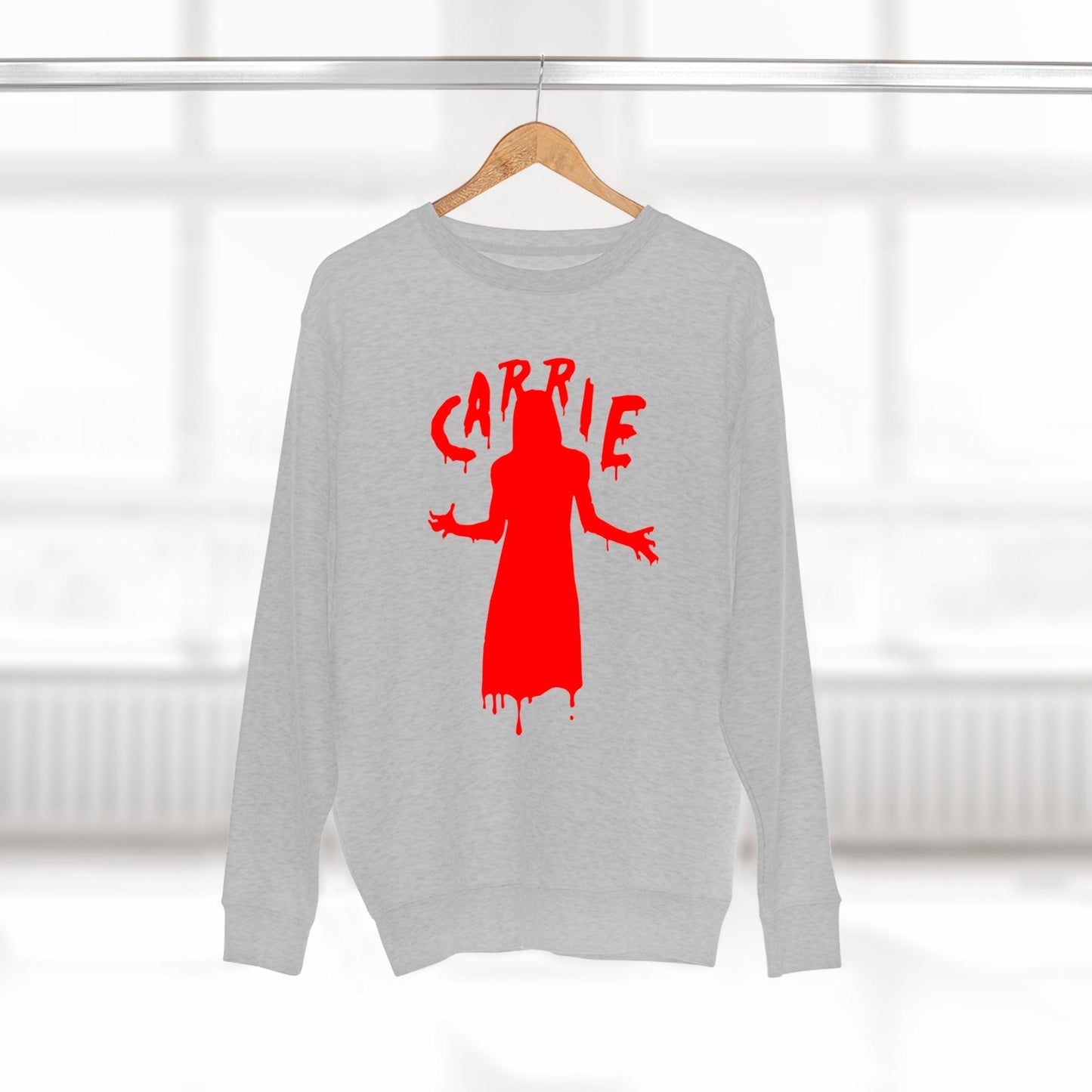 A Vert CARRIE Halloween - Premium Crewneck Sweatshirt - Wicked Naughty Apparel