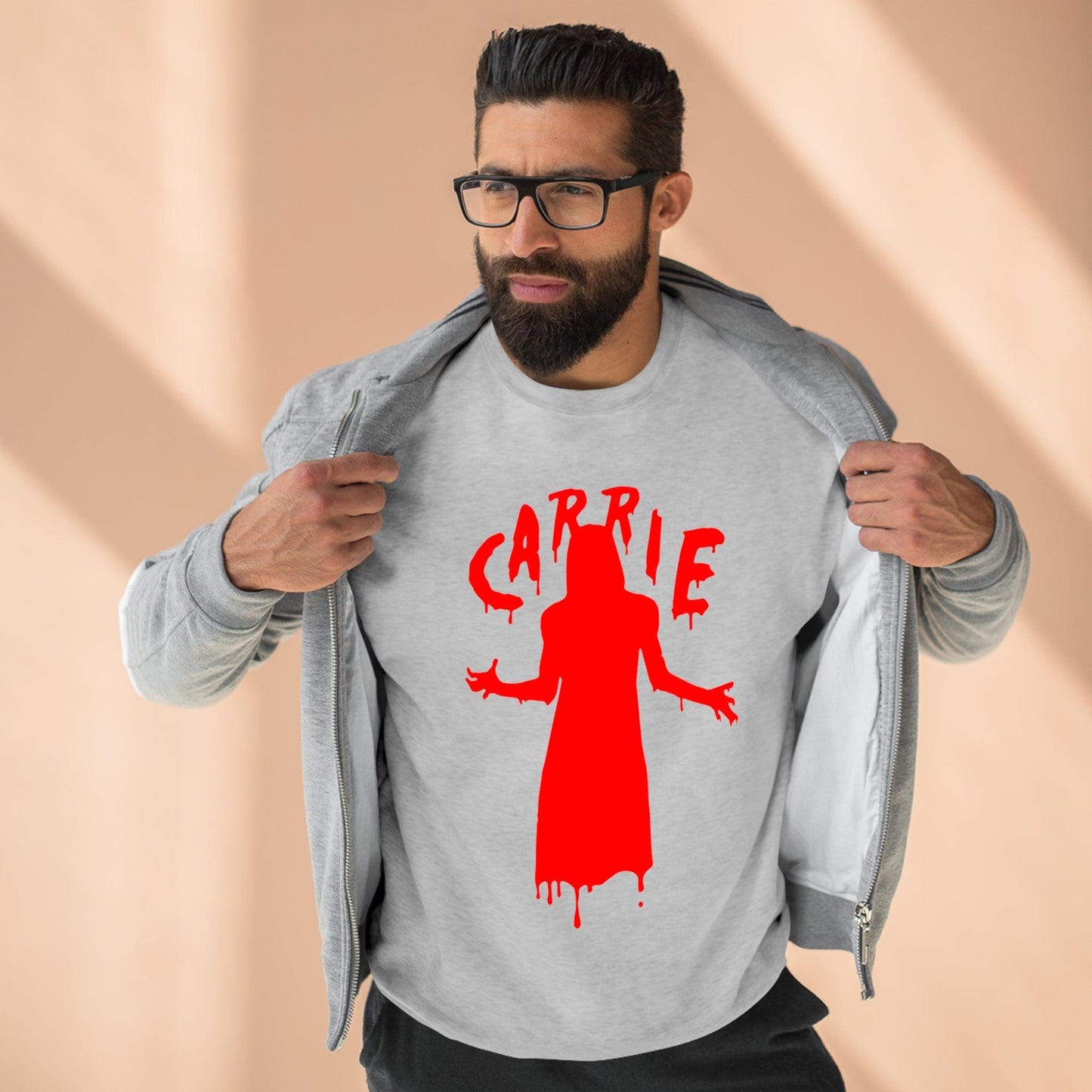 A Vert CARRIE Halloween - Premium Crewneck Sweatshirt - Wicked Naughty Apparel