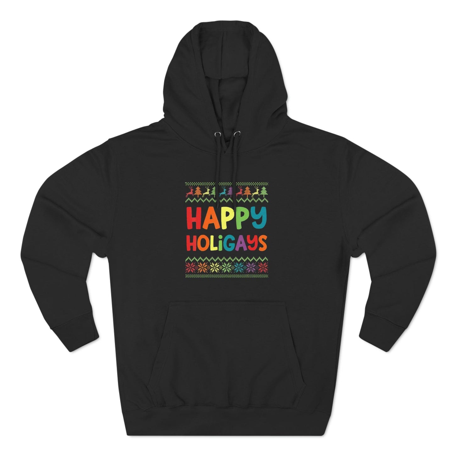 Happy Holigays Pullover Hoodie - Wicked Naughty Apparel