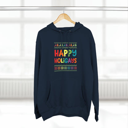 Happy Holigays Pullover Hoodie - Wicked Naughty Apparel