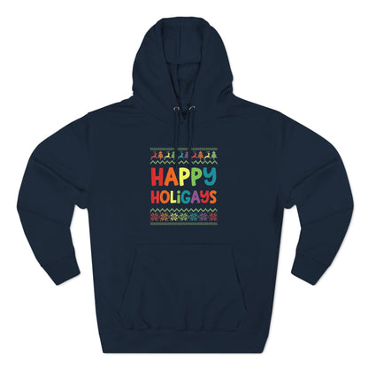 Happy Holigays Pullover Hoodie - Wicked Naughty Apparel