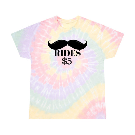 Mustache Rides - Tie-Dye Tee - Wicked Naughty Apparel