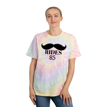 Mustache Rides - Tie-Dye Tee - Wicked Naughty Apparel