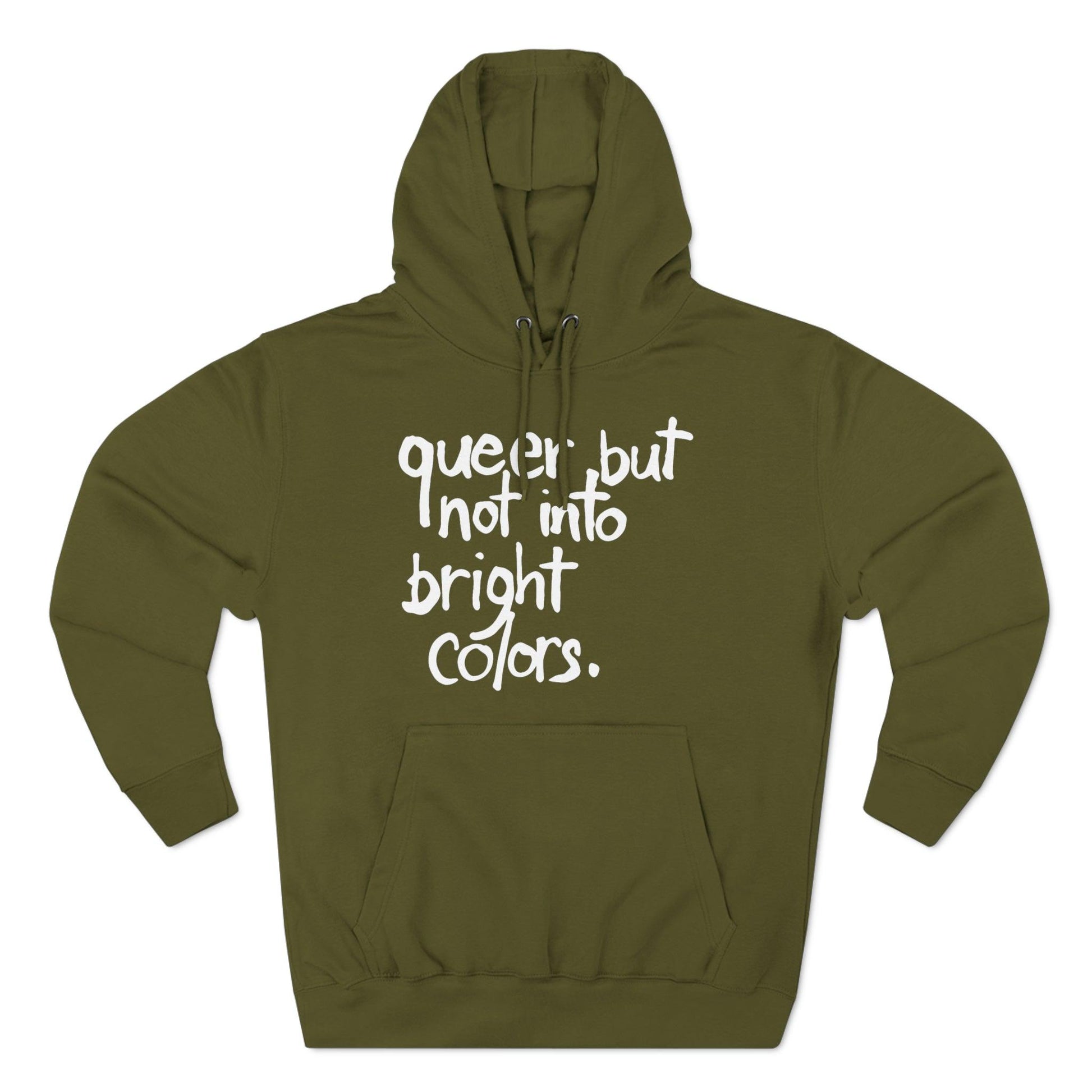 Queer but Not Into Bright Colors - Hoodie - Wicked Naughty Apparel