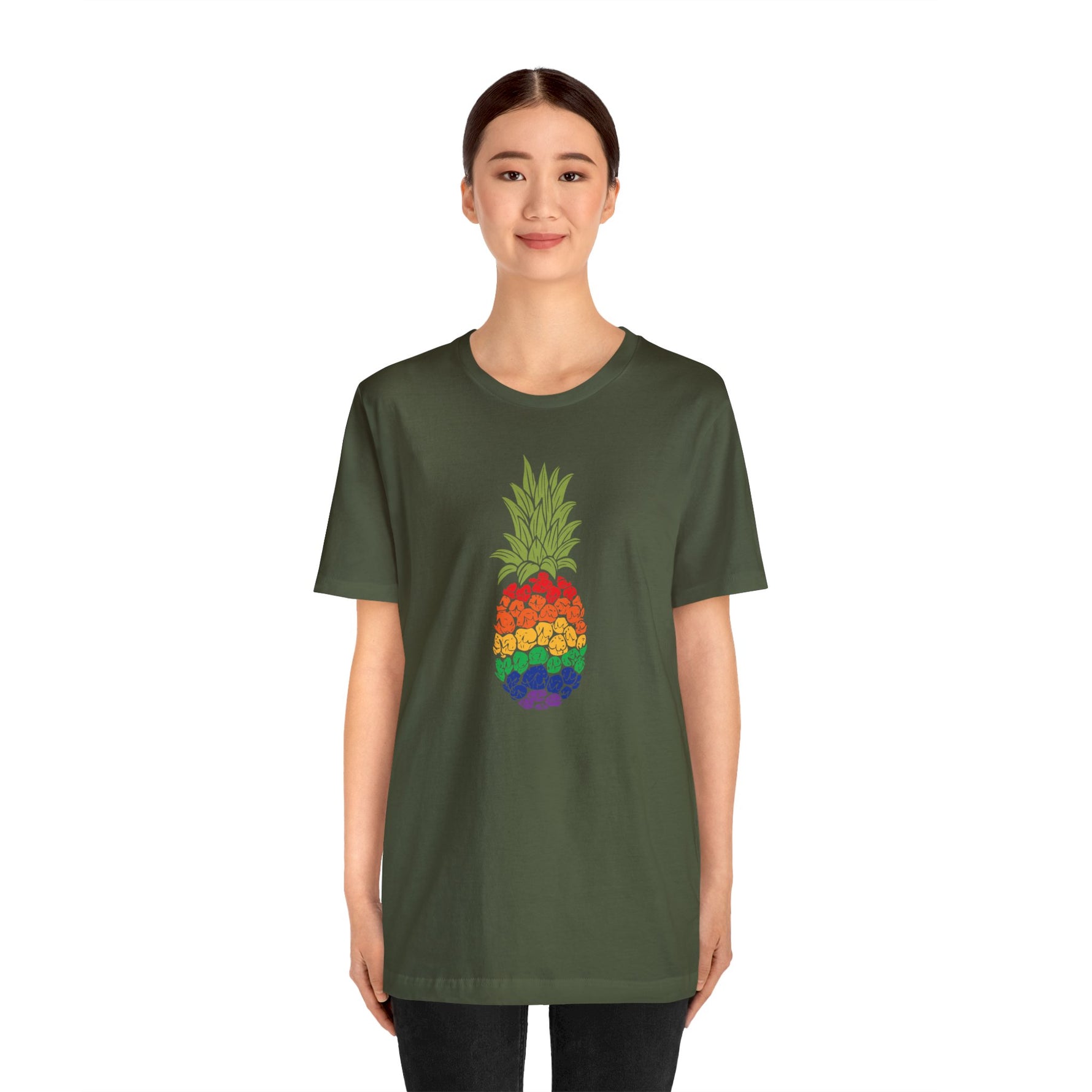 Rainbow Pineapple - Wicked Naughty Apparel