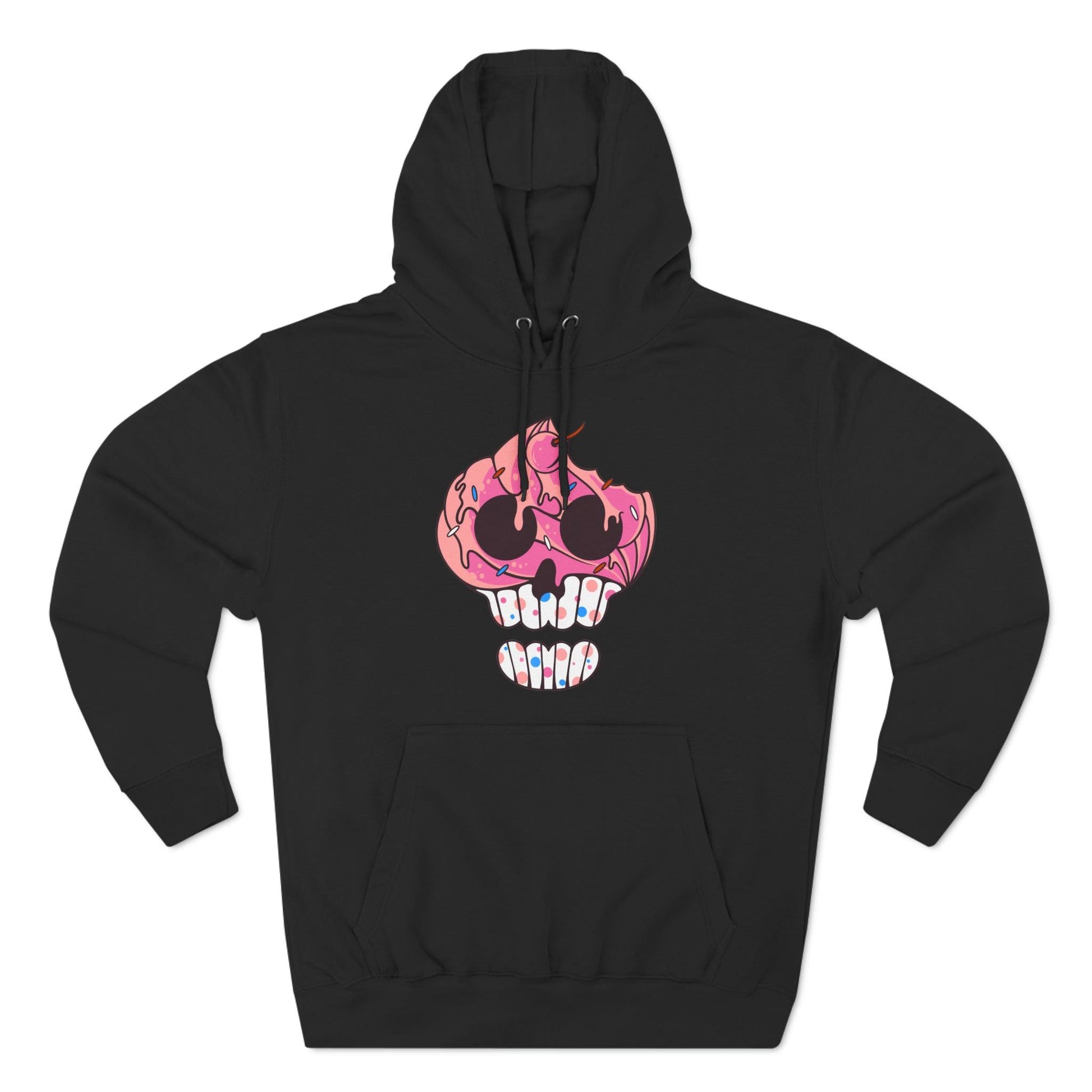 Skull Cupcake - Premium Pullover Hoodie - Wicked Naughty Apparel