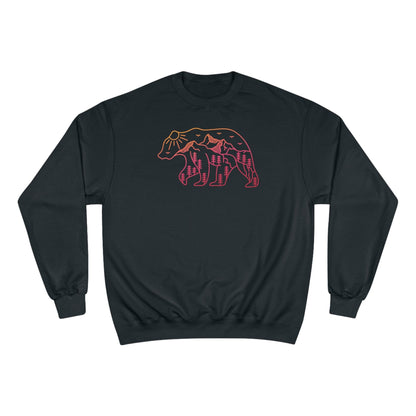 The Adventurous Bear - Champion Sweatshirt - Wicked Naughty Apparel