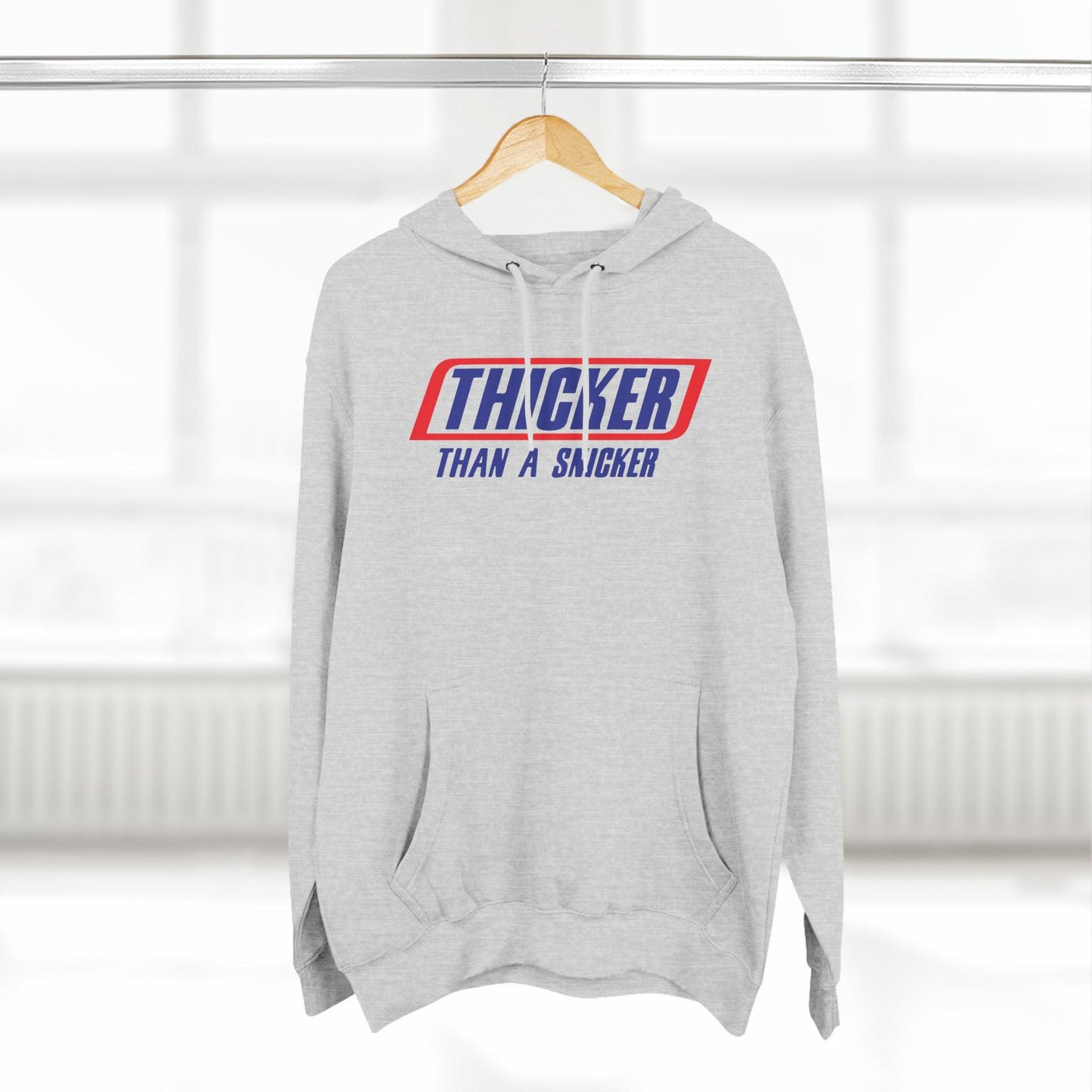 Thicker Than A Snicker Premium Pullover Hoodie - Wicked Naughty Apparel