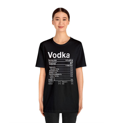 Vodka Nutritional Label - Wicked Naughty Apparel