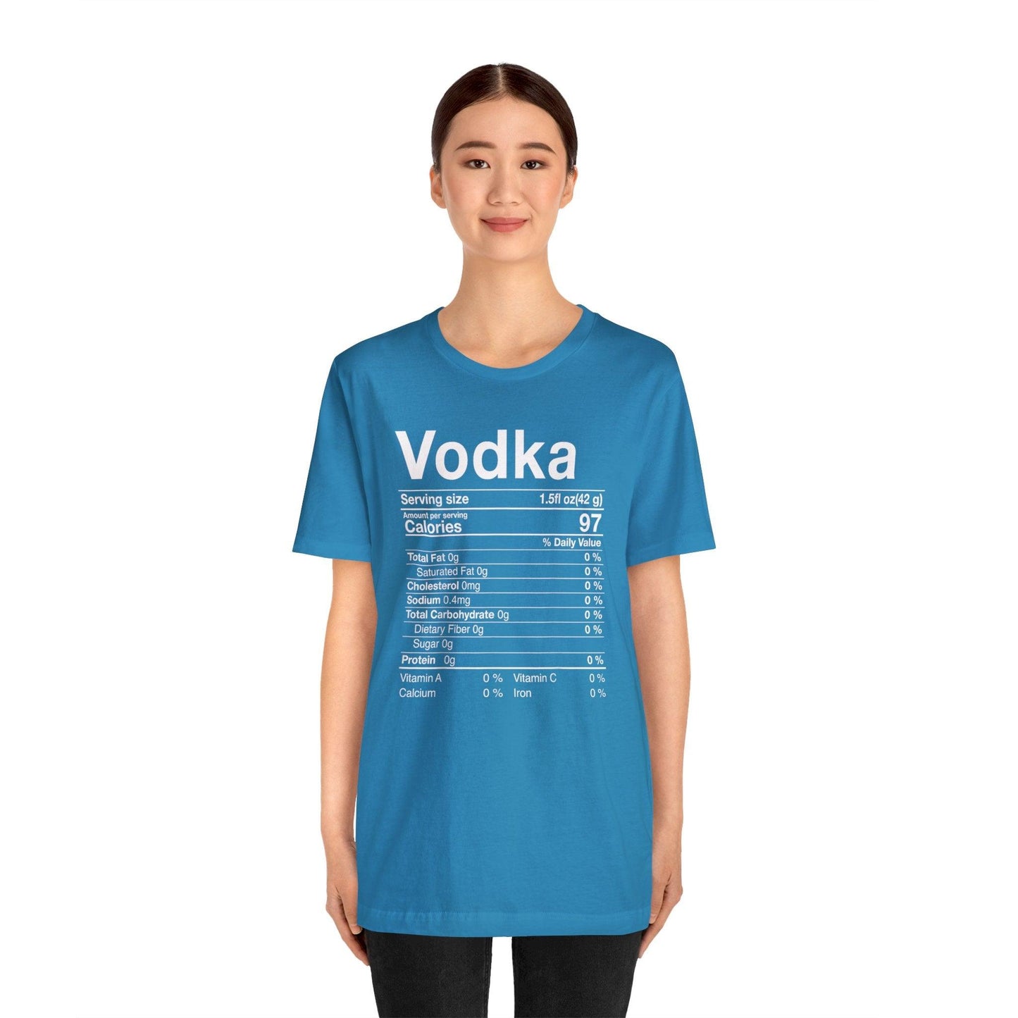 Vodka Nutritional Label - Wicked Naughty Apparel