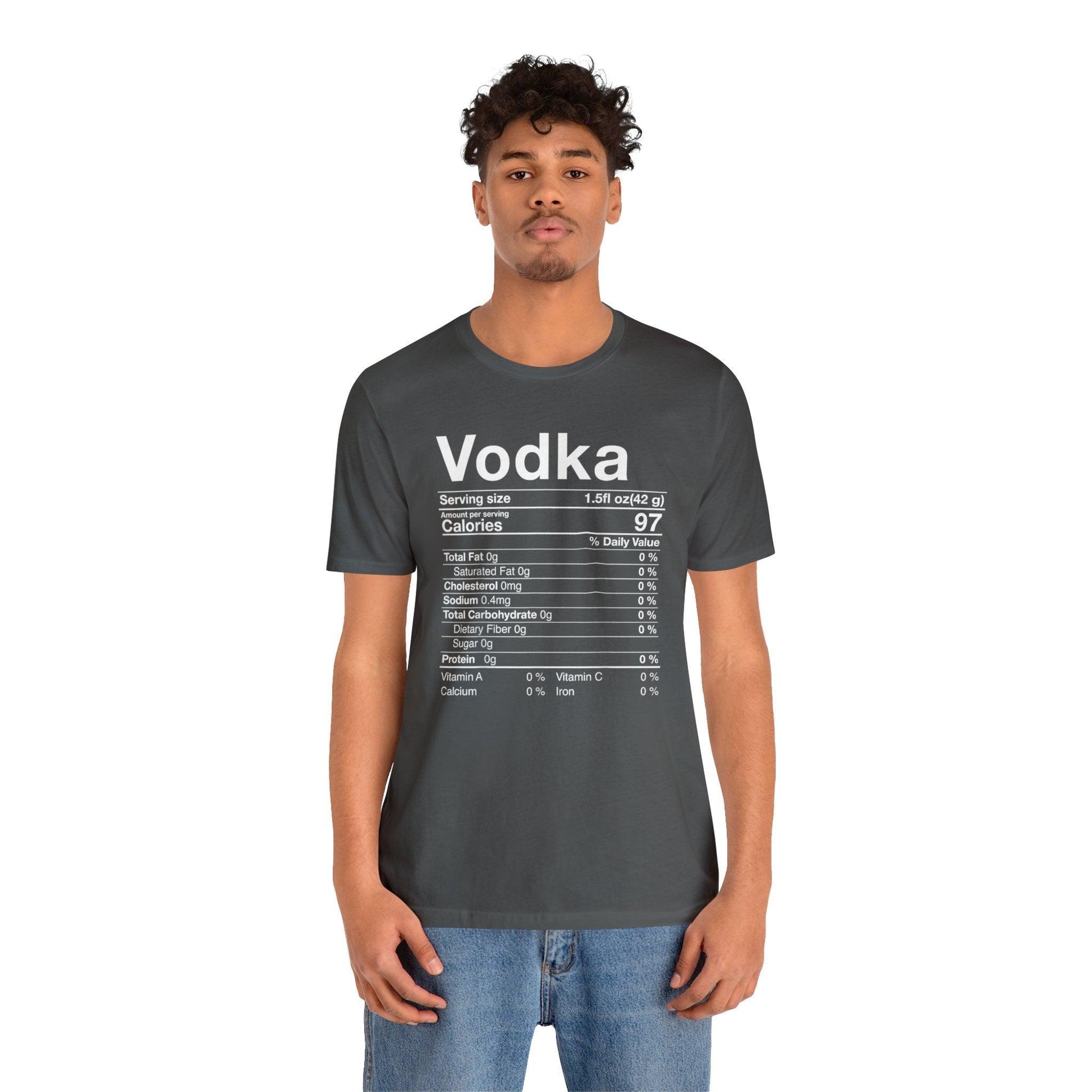Vodka Nutritional Label - Wicked Naughty Apparel