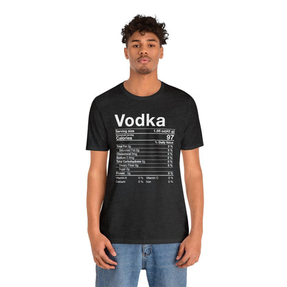 Vodka Nutritional Label - Wicked Naughty Apparel