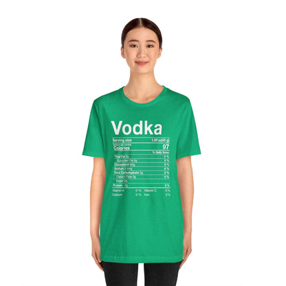 Vodka Nutritional Label - Wicked Naughty Apparel