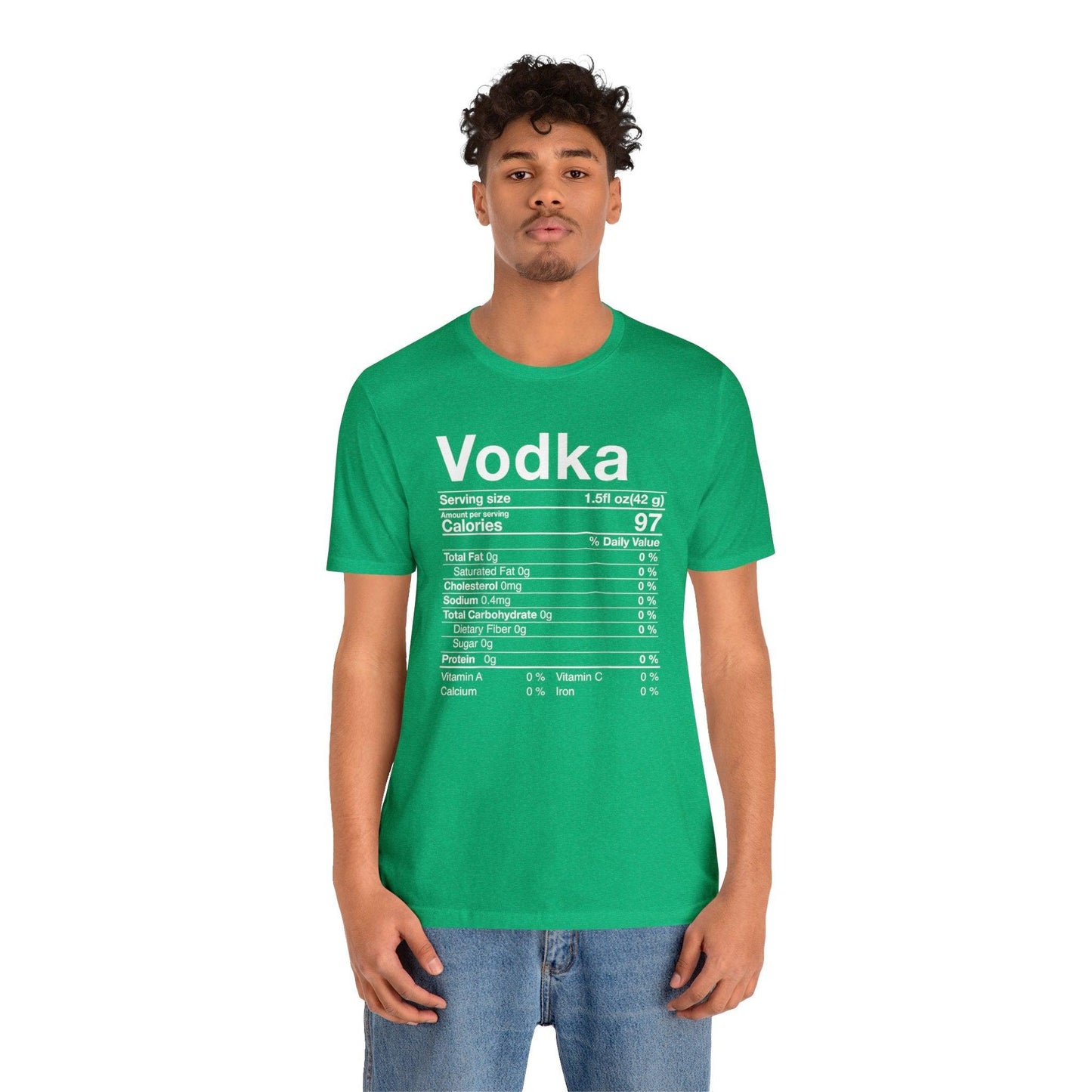 Vodka Nutritional Label - Wicked Naughty Apparel