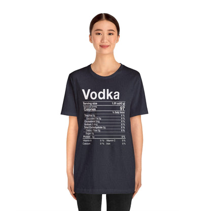 Vodka Nutritional Label - Wicked Naughty Apparel